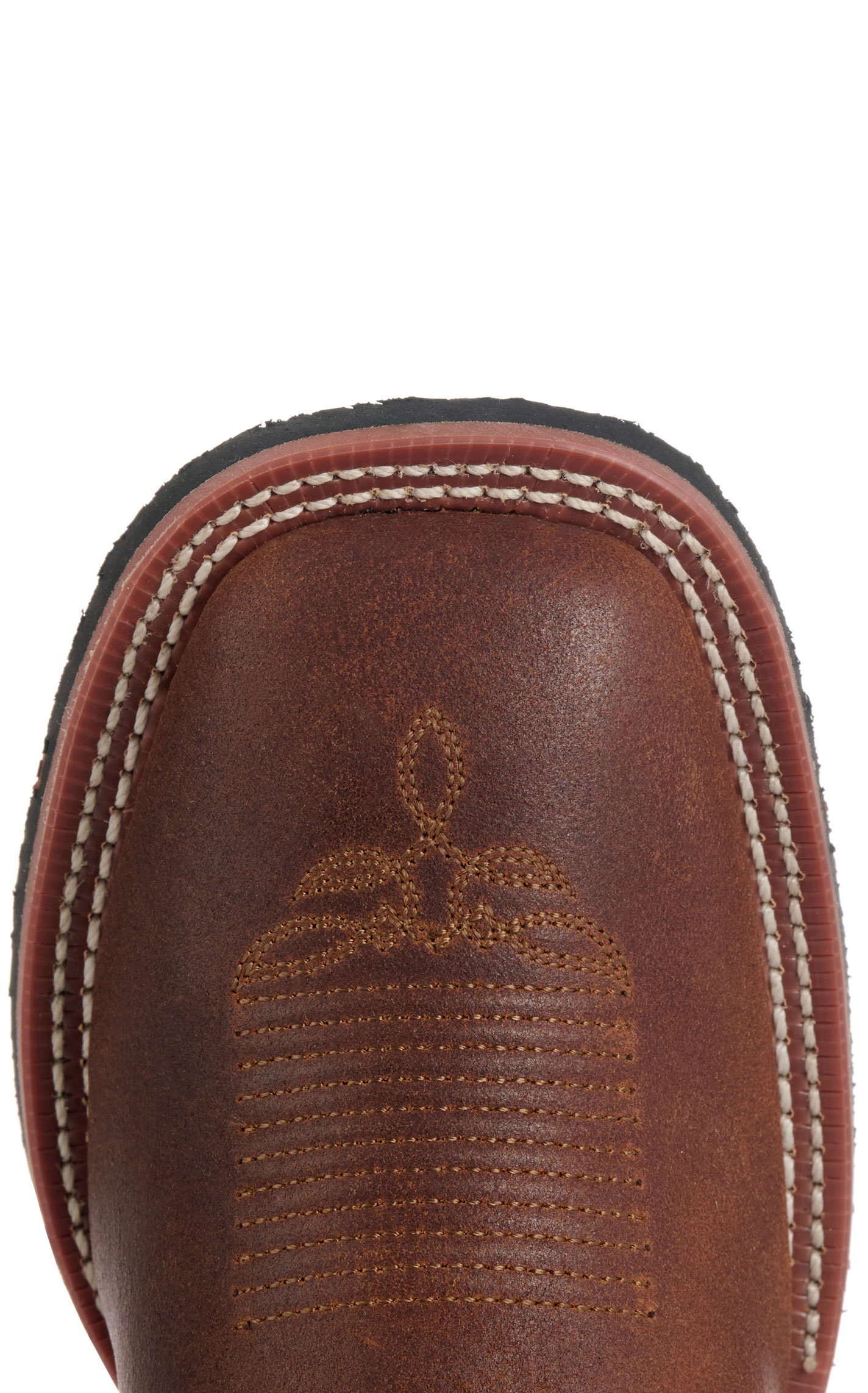 Laredo Women’s Faye Rust and Turquoise Stockman Broad Square Toe Cowboy Boots - Image 1