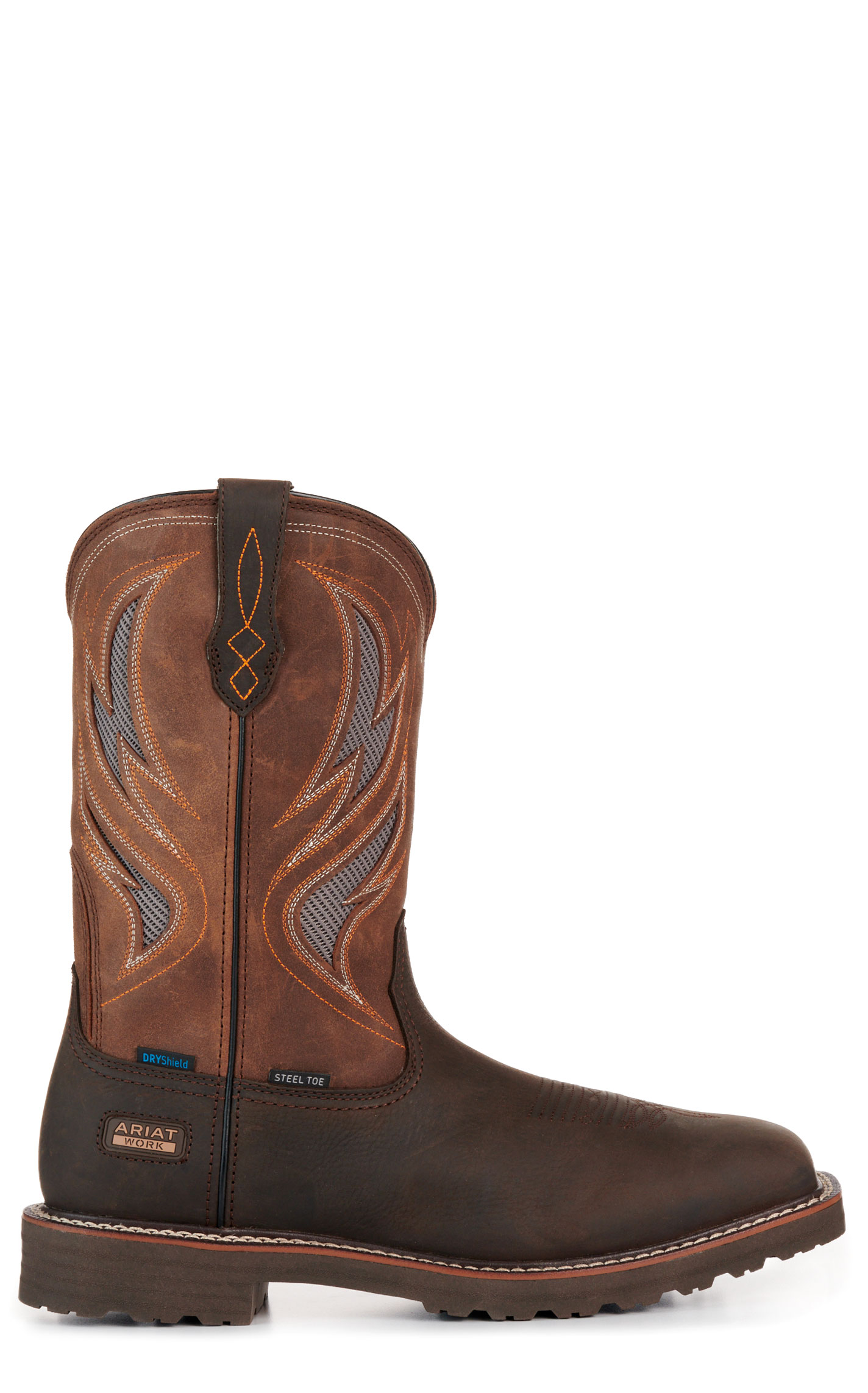 Ariat Men’s Brown & Wicker Activator VentTEK Waterproof Steel Toe Work Boots - Image 1