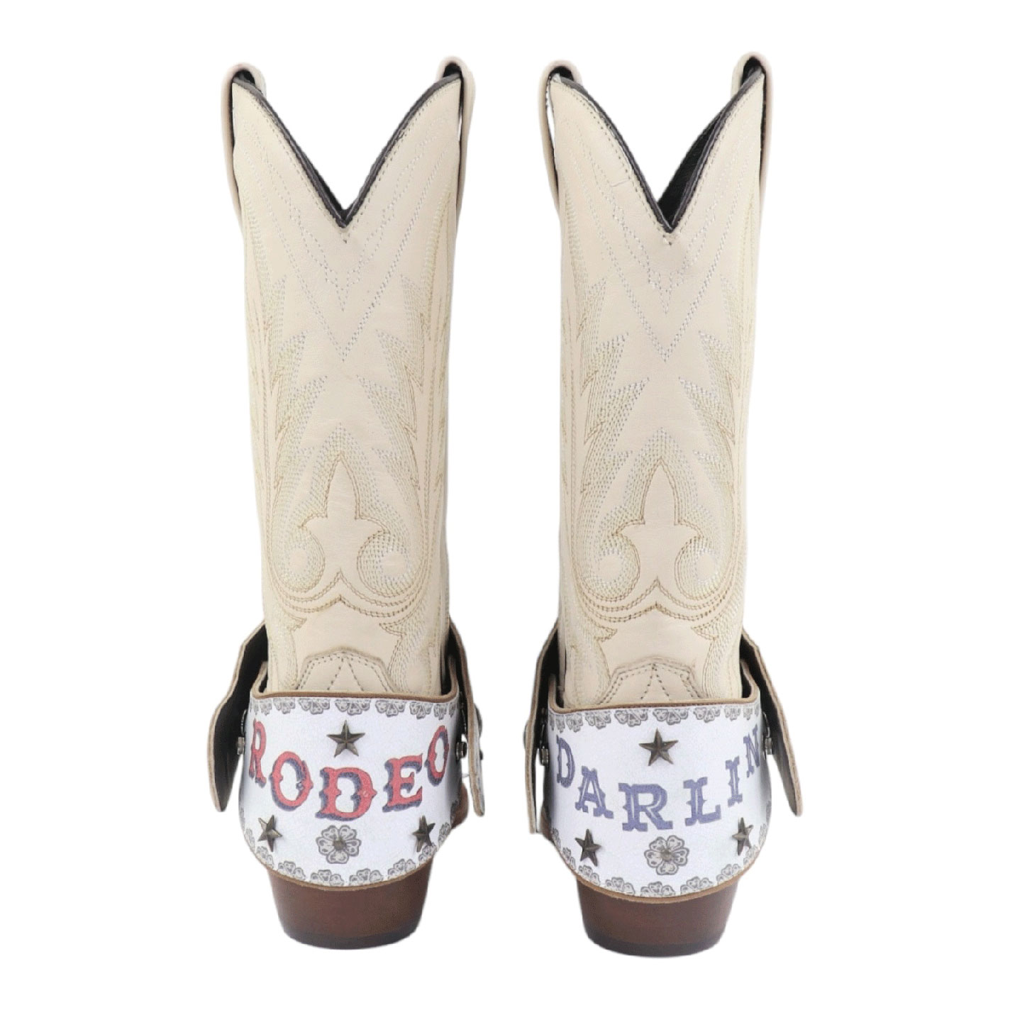 Agave Blue White Rodeo Darlin' Printed Boot Lassos Set - Image 1