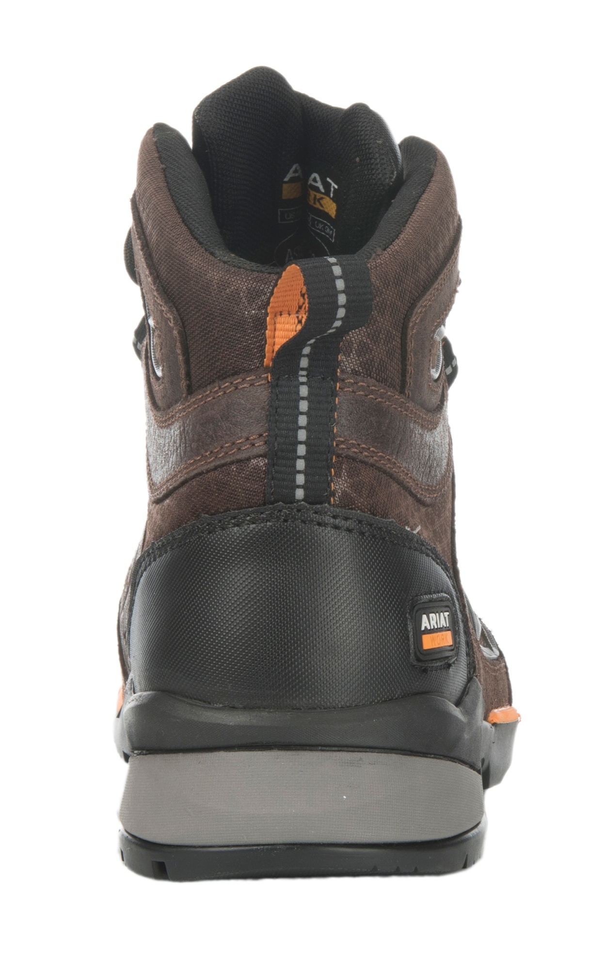 Ariat Men's Rebar Flex Chocolate Round Composite Toe Lace Up Work Boot - Image 1