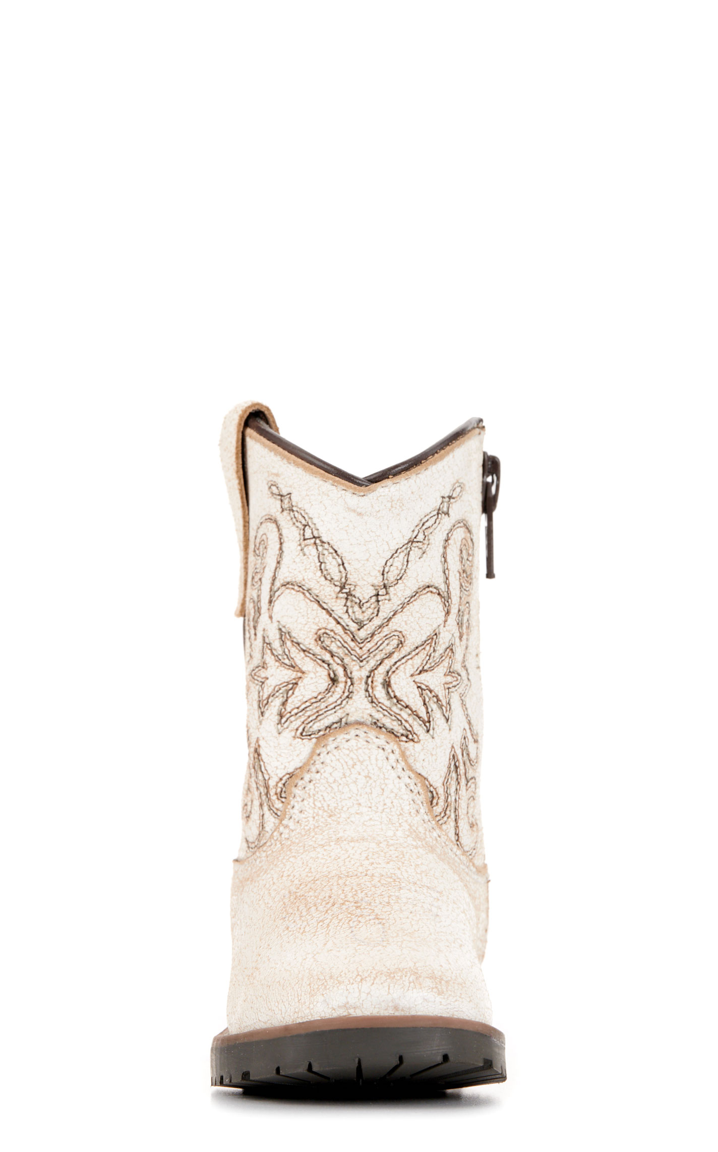 Smoky Mountain Toddler's Autry Antique White Wide Square Toe Cowboy Boots - Image 1