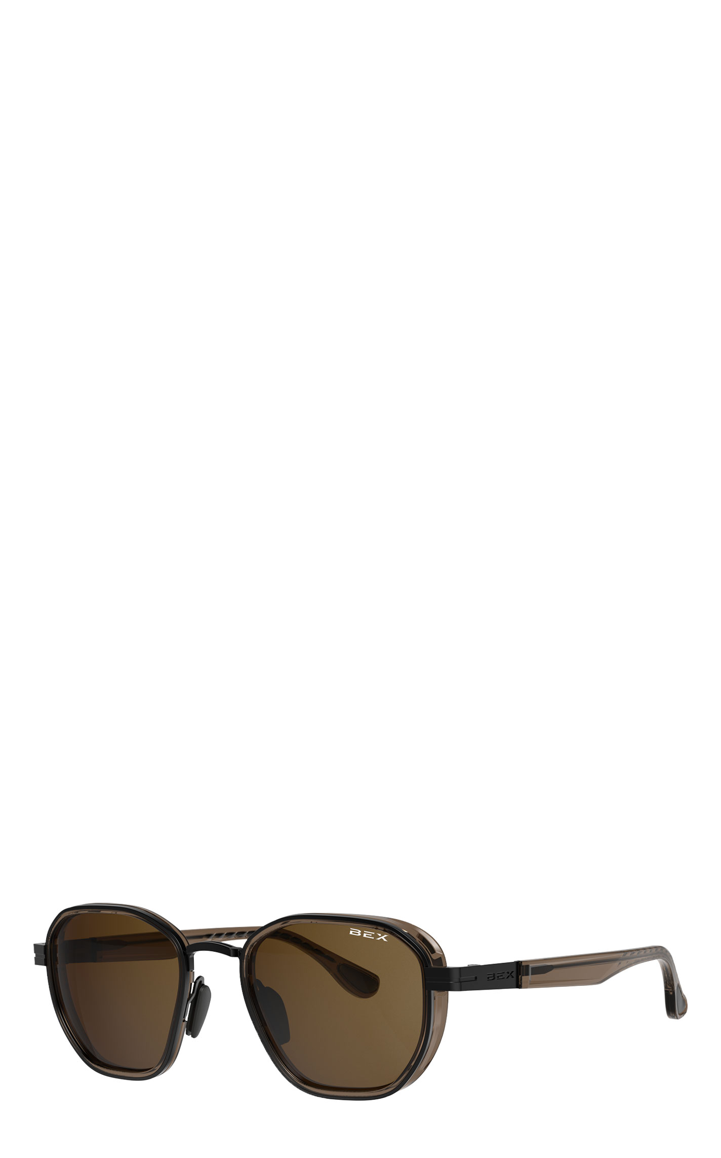BEX Sable Matte Brown & Black Sunglasses - Image 1