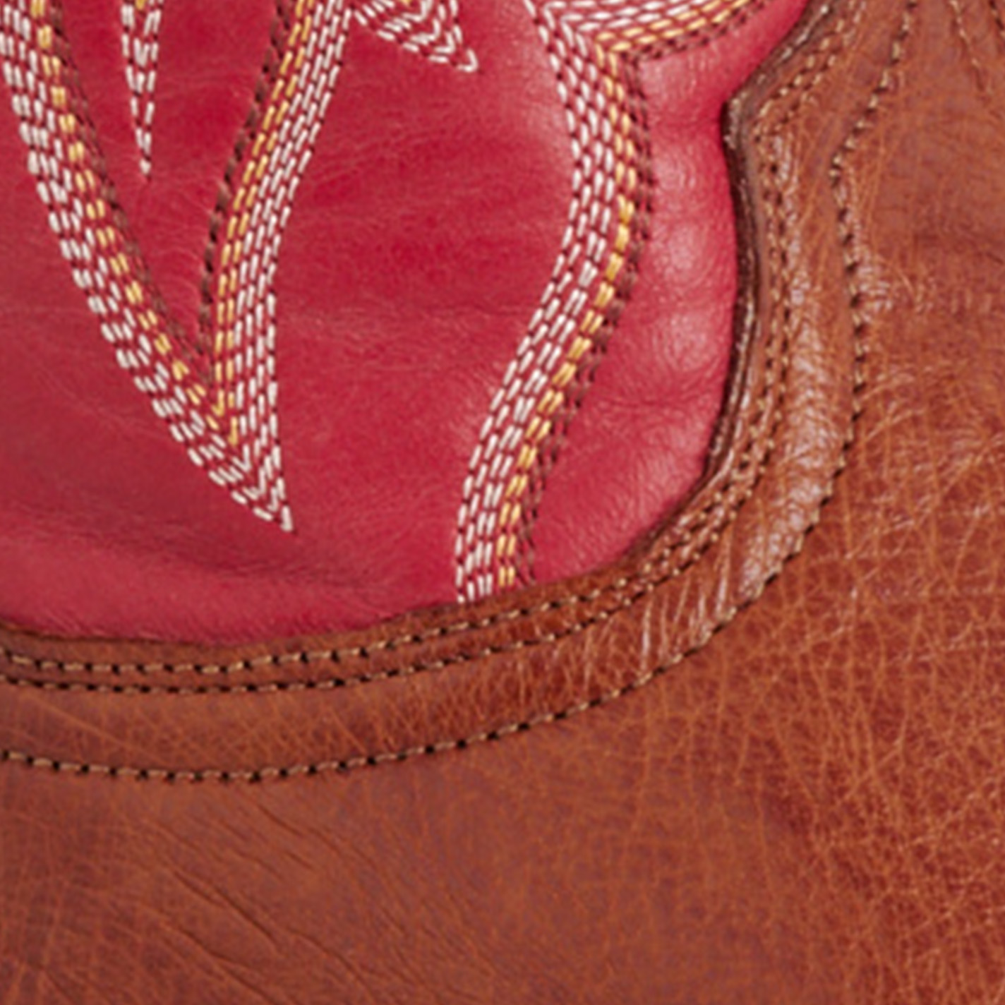 Resistol Men’s Mad Dog Cognac & Red Smooth Quill Ostrich Cutter Toe Cowboy Boots - Image 1