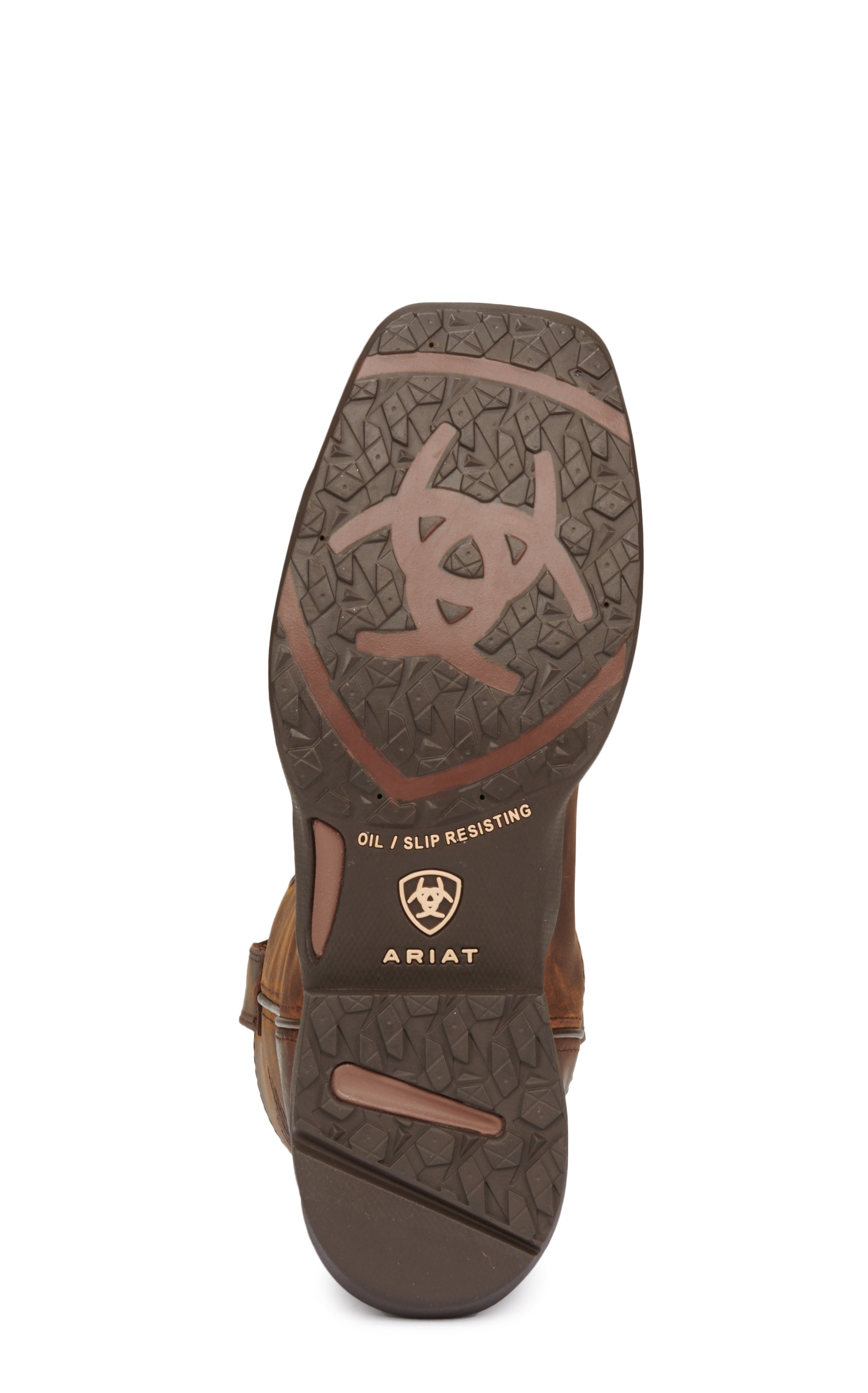 Ariat Women's Anthem Patriot H2O Distressed Brown Embroidered Flag Waterproof Square Toe Cowboy Boot - Image 1
