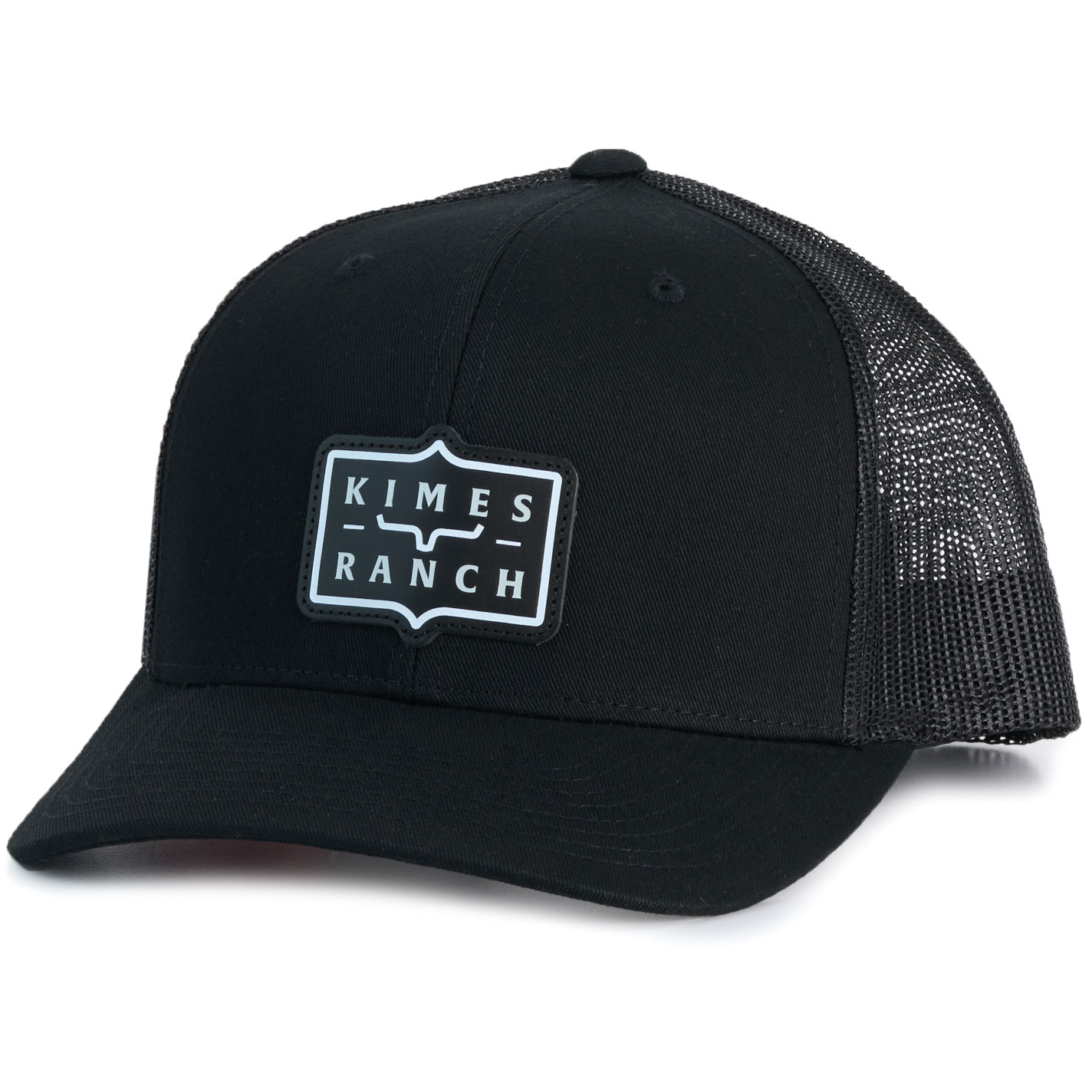 Kimes Ranch Men's Sheridan Black & Black Leather Logo Cap - Image 1