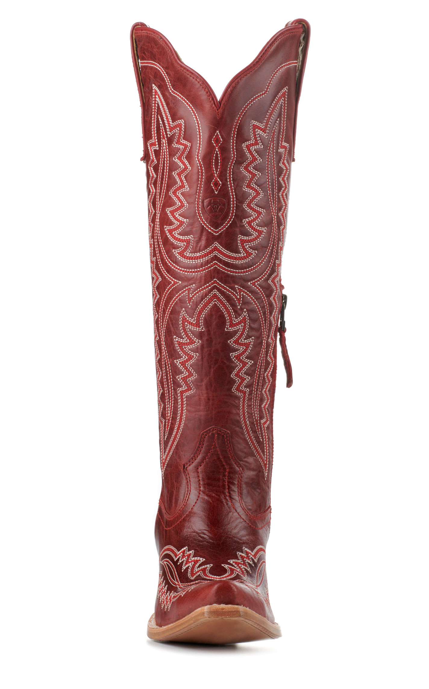 Ariat Women's Casanova Red Alert Snip Toe Tall Cowboy Boots - Image 1