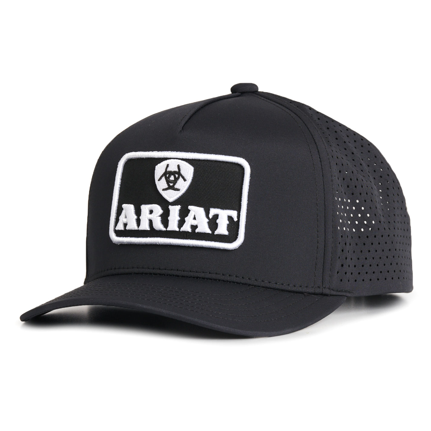 Ariat Men's Black Performance Logo Patch Cap - Image 1