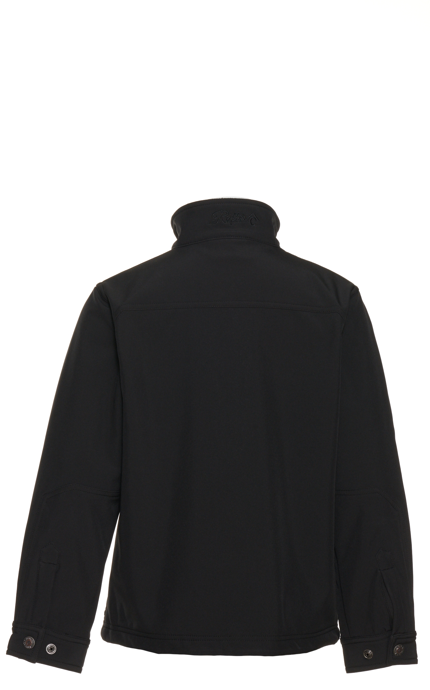 Rafter C Boy's Black Long Sleeve Softshell Zippered Jacket - Image 1