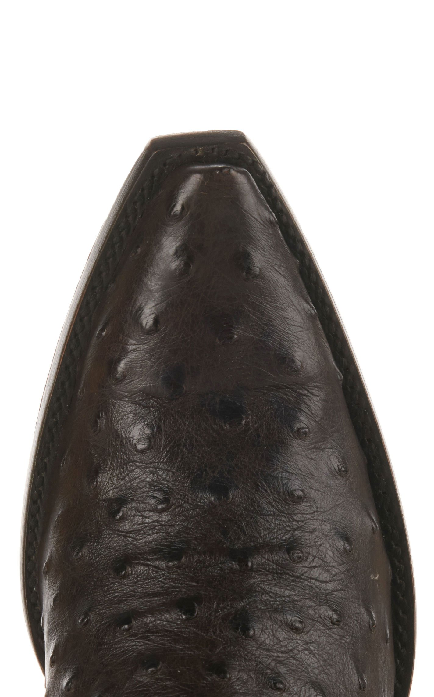 JRC & Sons Women’s Jacqueline Nicotine Full Quill Ostrich Snip Toe Tall Cowboy Boots - Image 1
