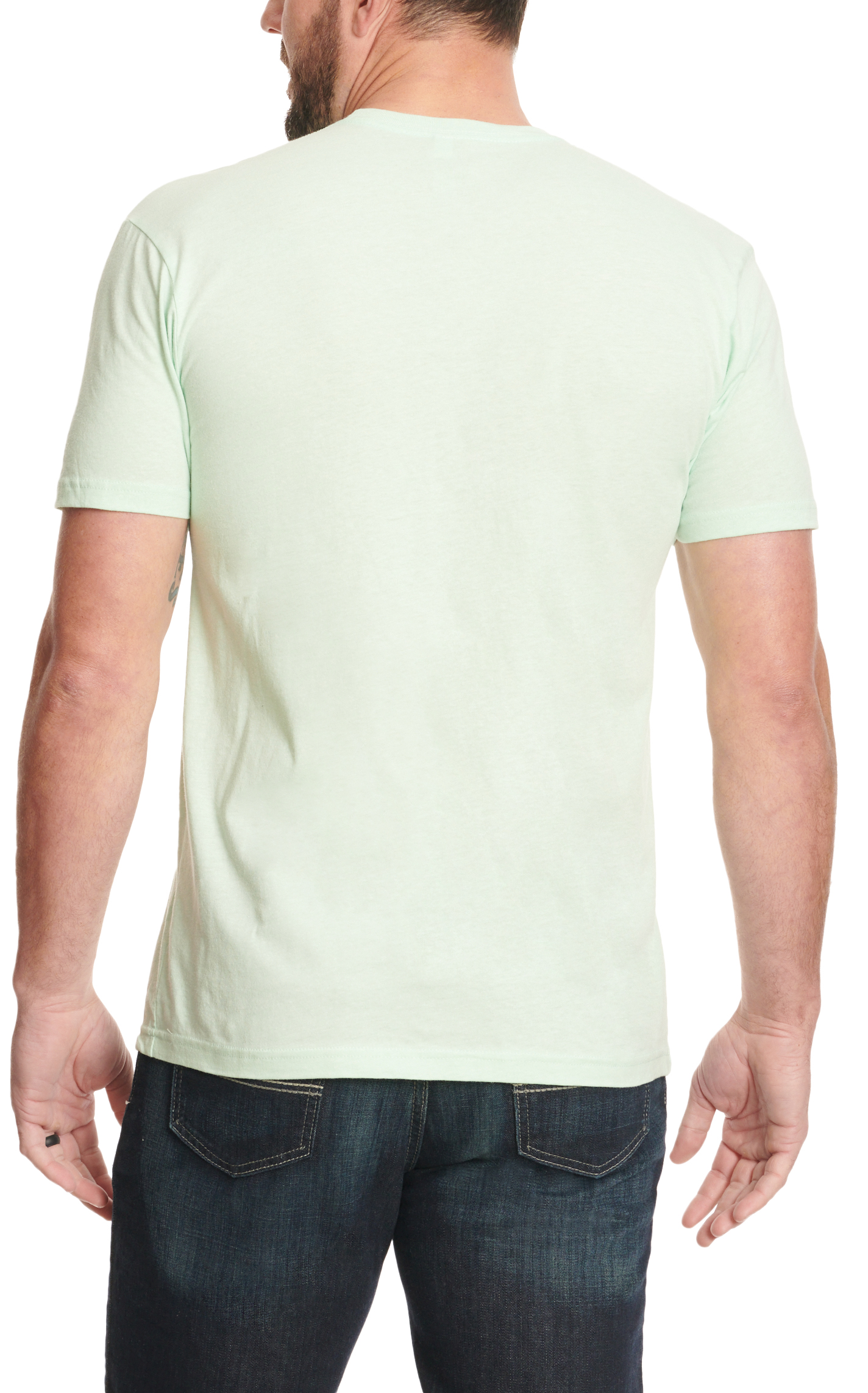 Lazy J Men's Mint Performance Logo Graphic T-Shirt - Image 1