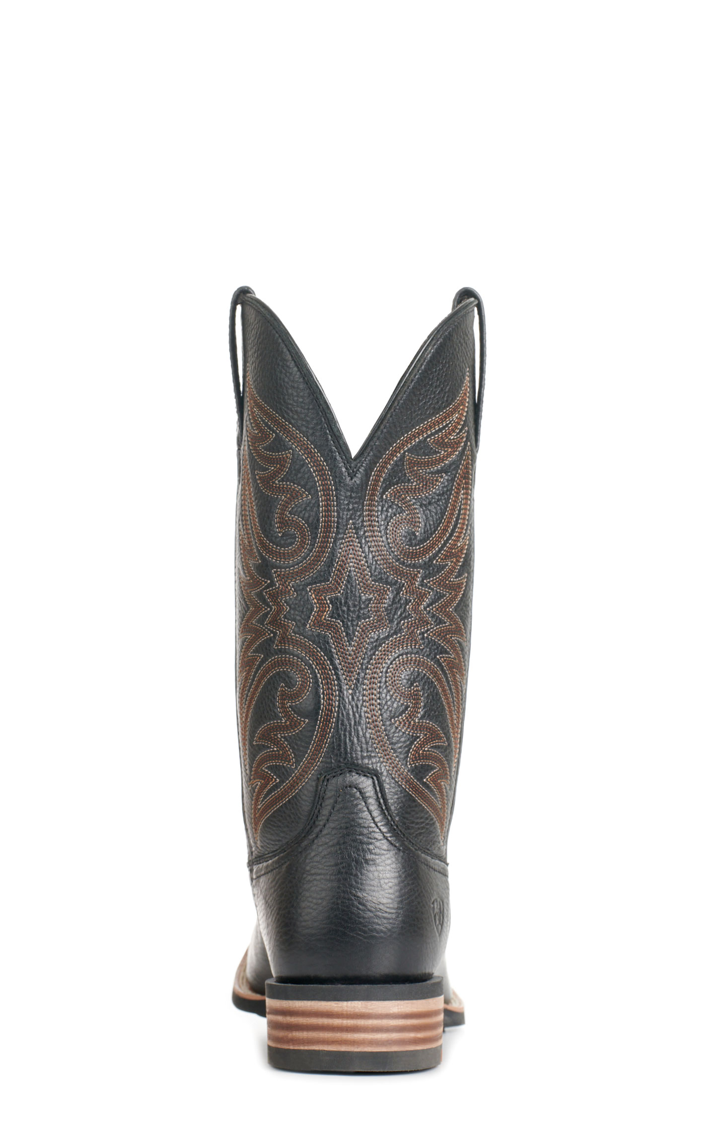Ariat Men's Ricochet Black Carbon SMARTLITE Wide Square Toe Cowboy Boots - Image 1