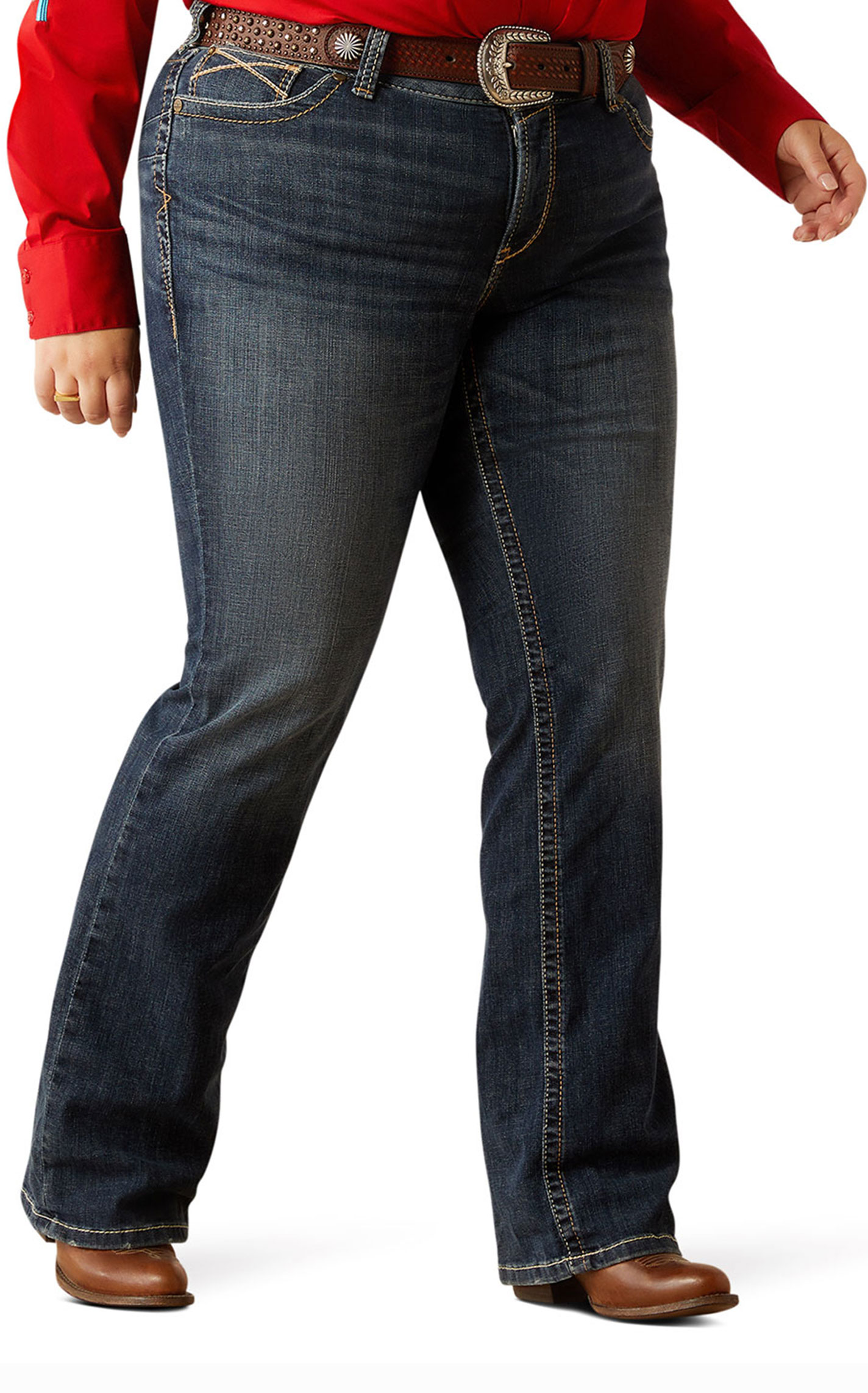 Ariat Women's Lilla Dark Wash Bootcut Jeans - Plus Sizes - Image 1