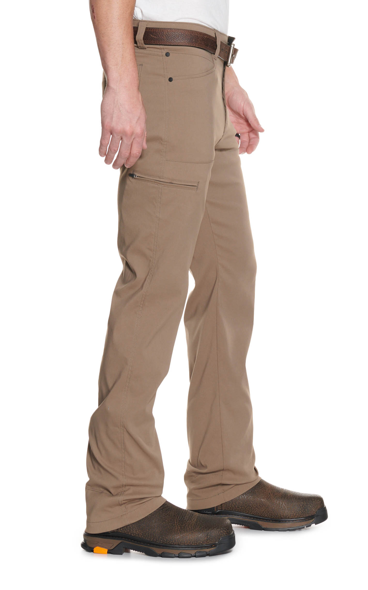 ATG by Wrangler Men's Khaki Mid Rise Straight Leg Synthetic Utility Pant - Image 1