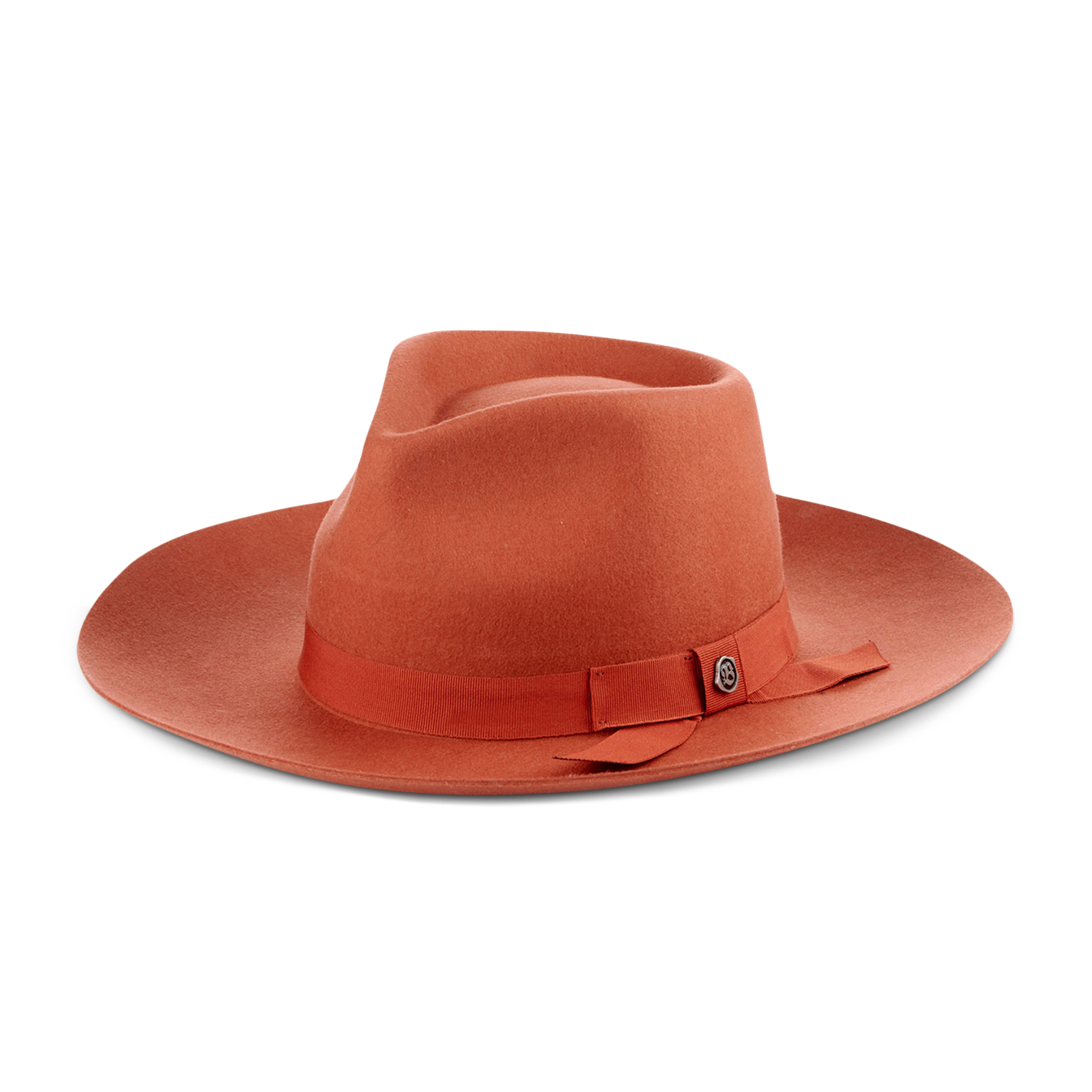 Dorfman Pacific Women's Rust Pinched Front Wool Hat - Image 1