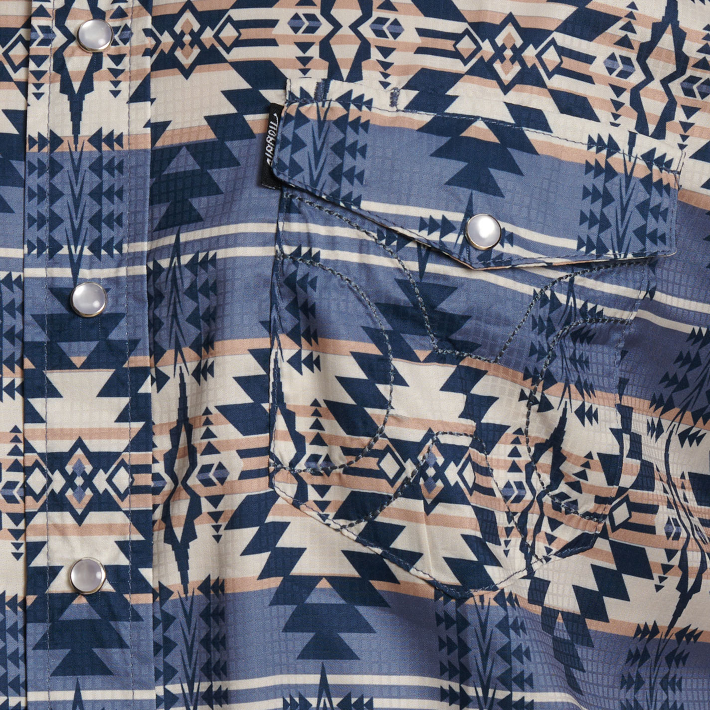 Hooey Men's Blue Aztec Print Shirt - Image 4
