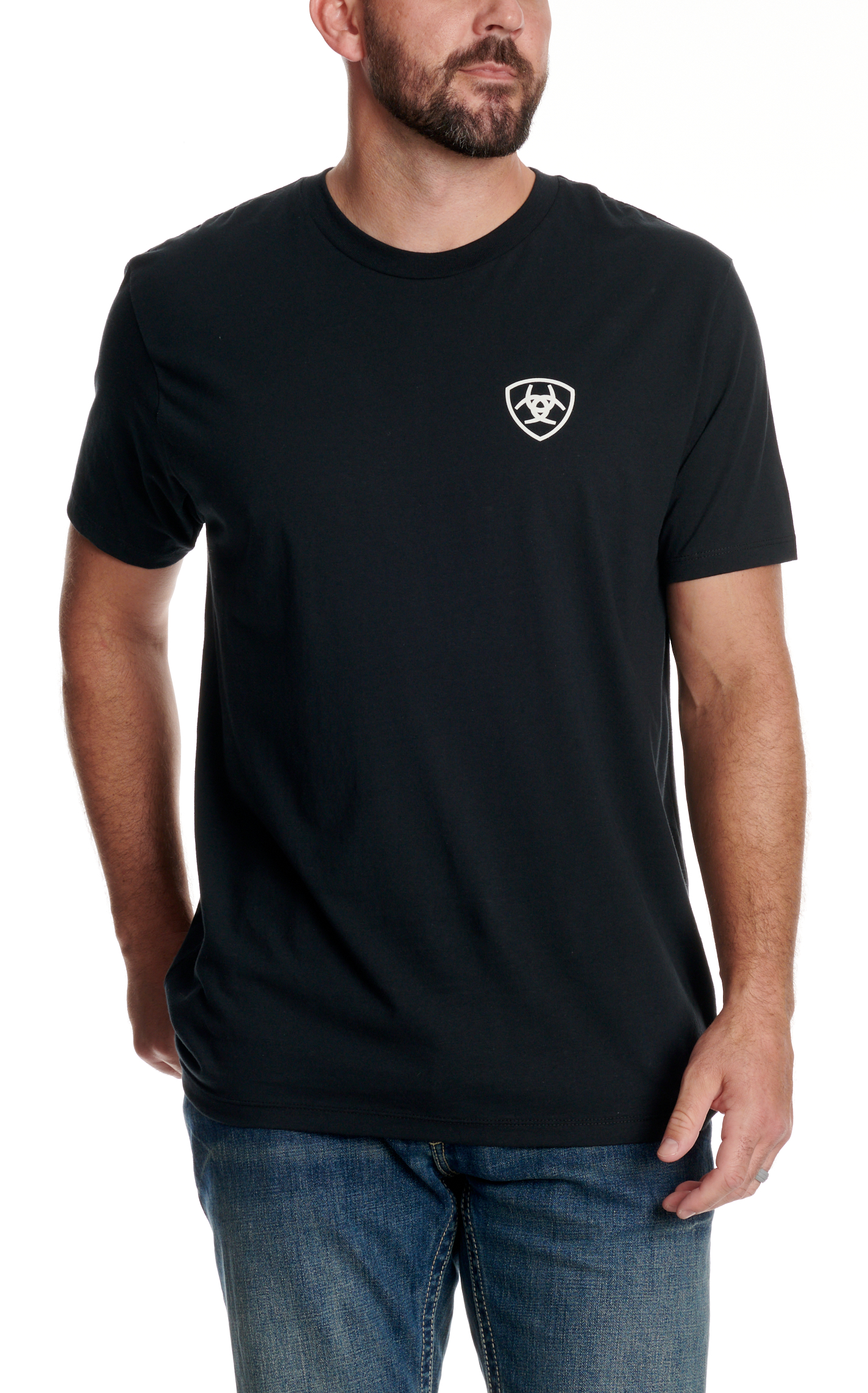 Ariat Men's Black Aztec Graphic Logo T-Shirt - Image 1