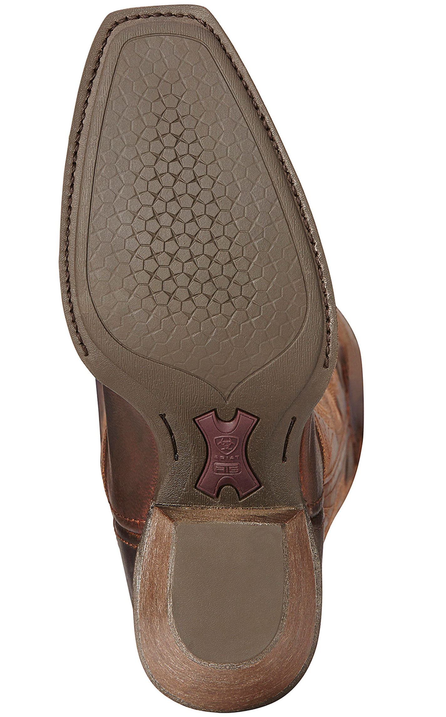 Ariat Women's Lively Sassy Brown Punchy Square Toe Cowboy Boots - Image 1