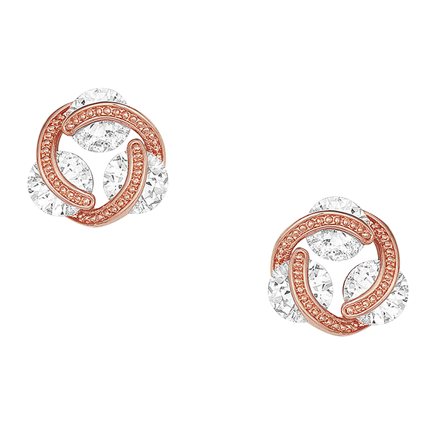 Montana Silversmiths Rose Gold Holding onto a Rose Dawn Stud Earrings - Image 1