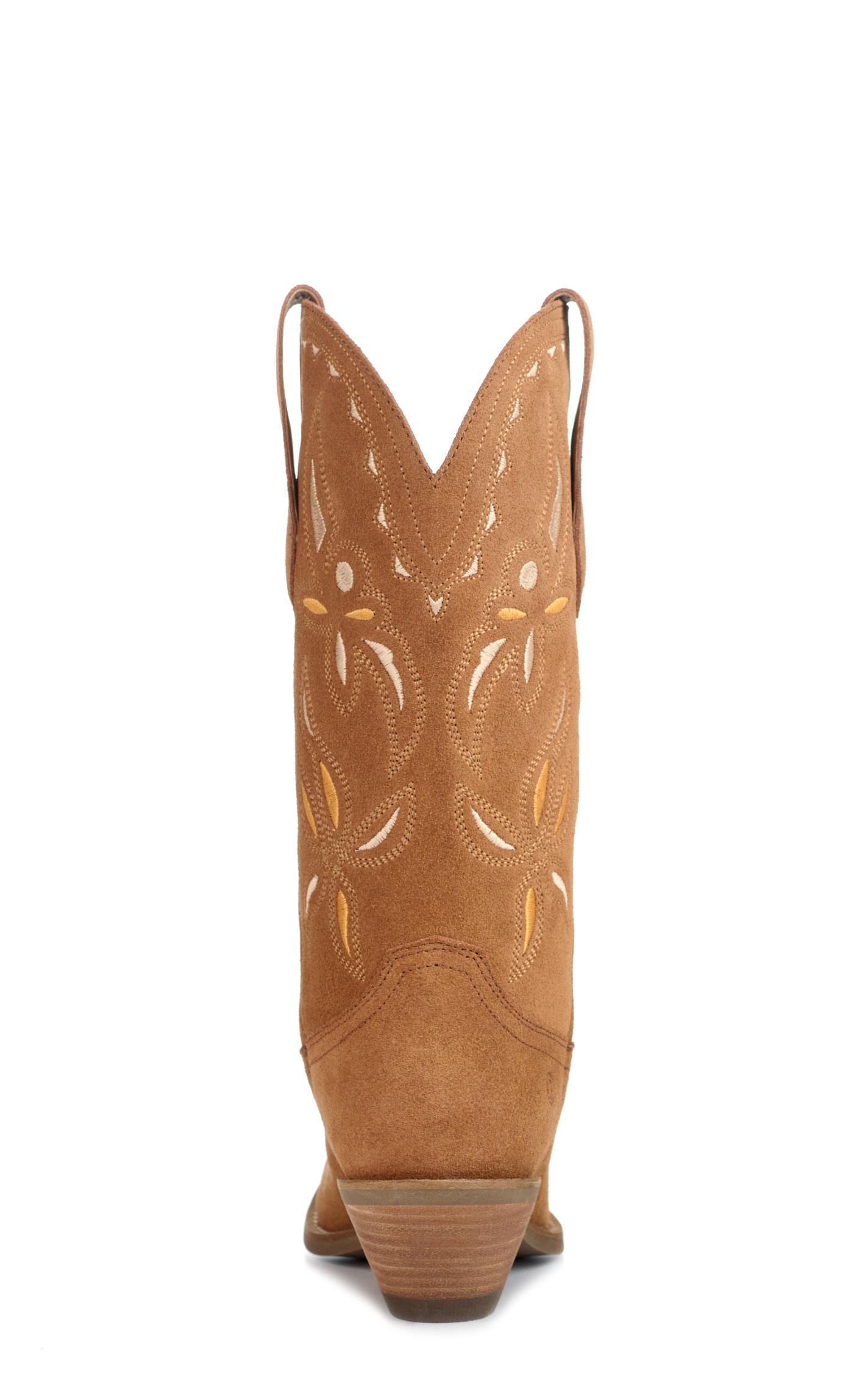 Dingo Women's Cabana Camel Suede Snip Toe Cowboy Boots - Image 1