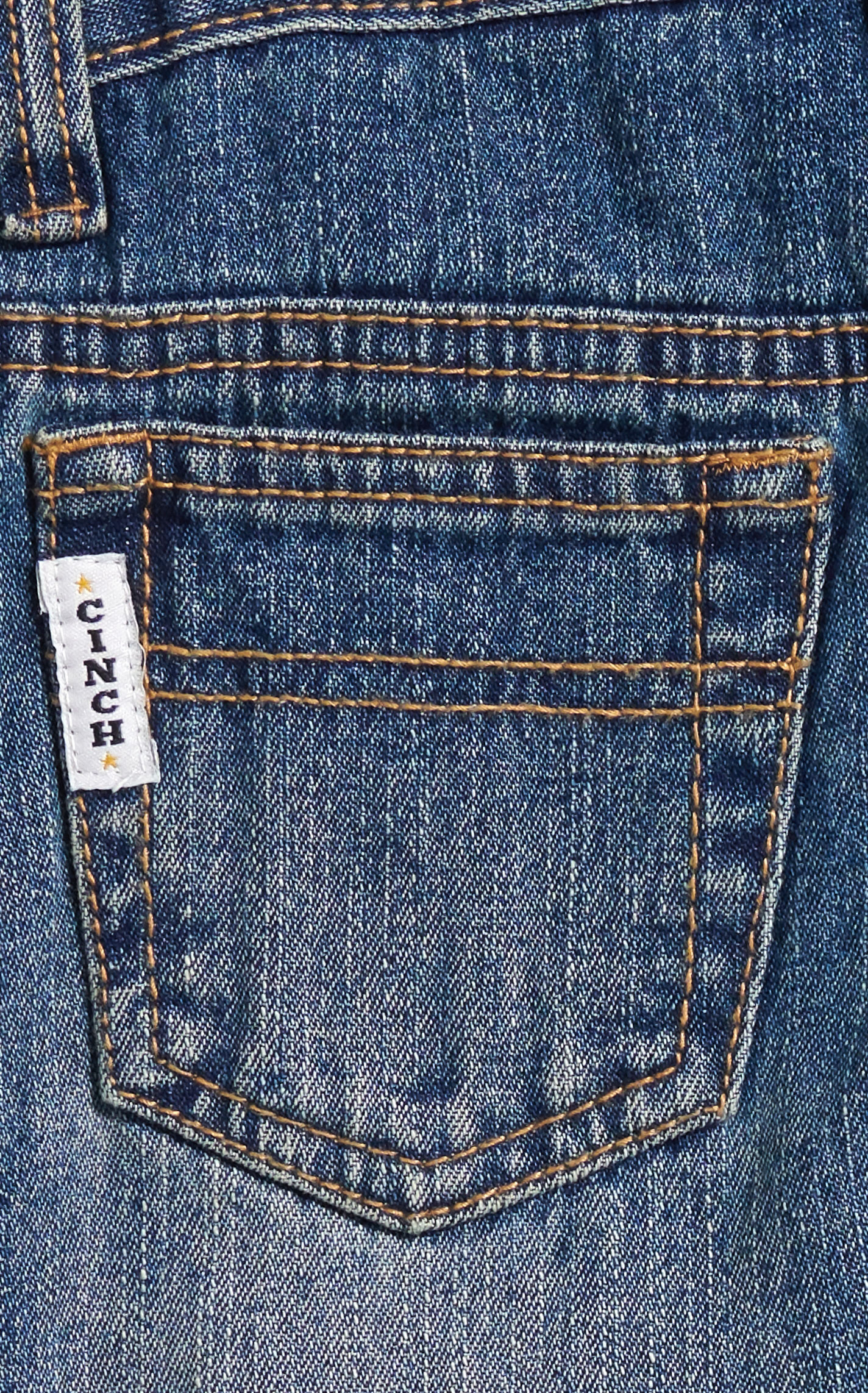 Cinch Boys' White Label Medium Wash Regular Fit Straight Leg Jeans (4-7) - Image 1