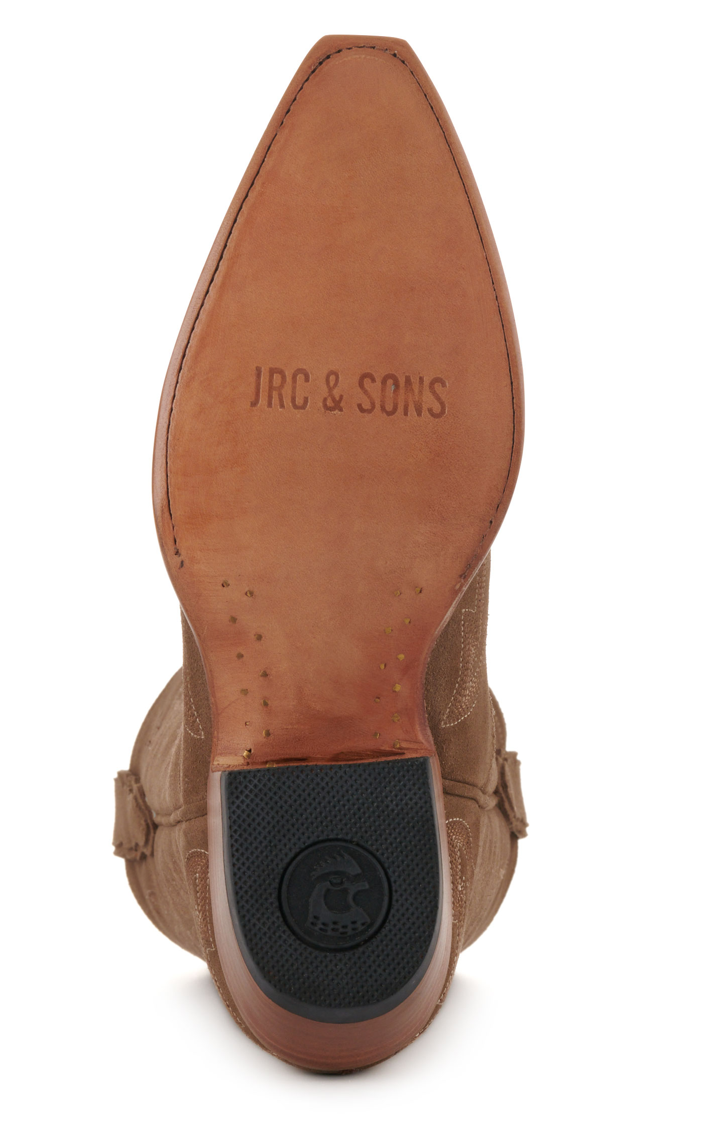 JRC & Sons Women’s McClain Moss Water-Resistant Suede Snip Toe Tall Cowboy Boots - Image 1