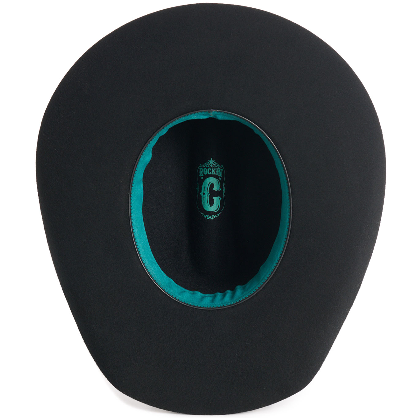 Rockin C Women's Black Wool & Tooled Leather Cowboy Hat - Image 4