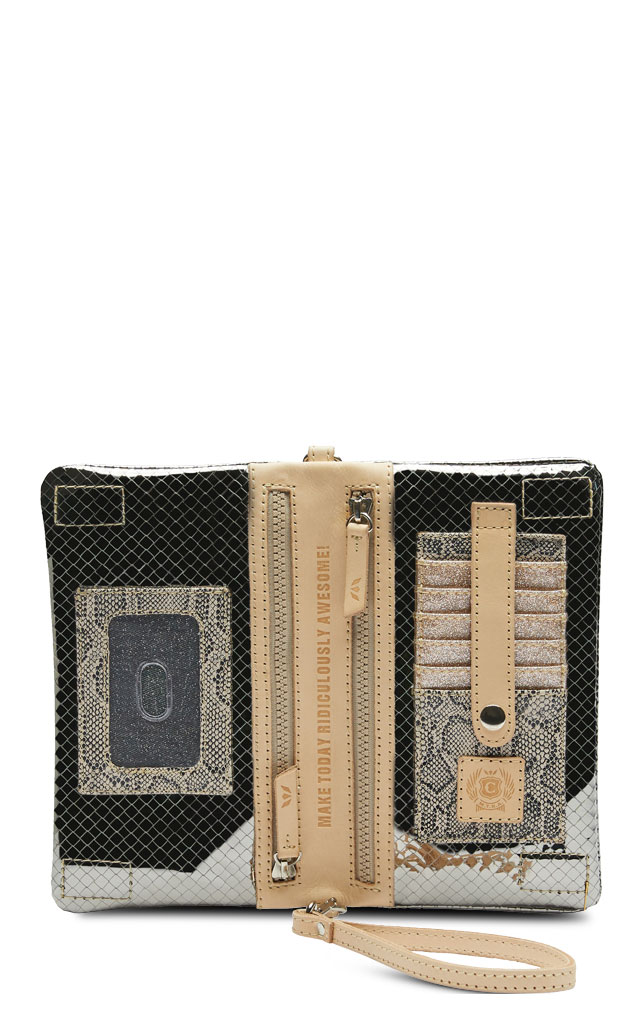 Consuela Women's Kyle Metallic Gray Uptown Crossbody Bag - Image 1
