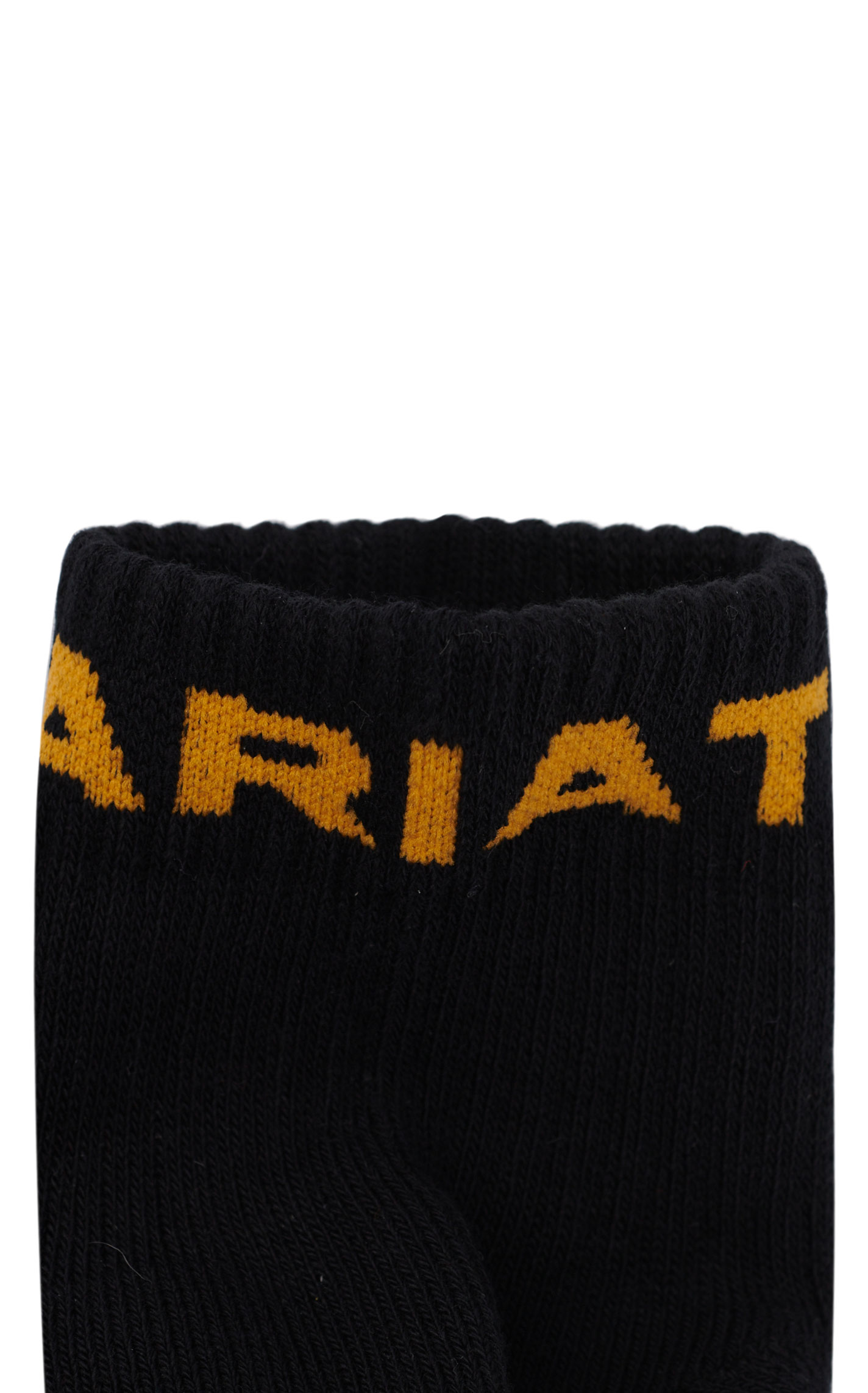 Ariat Men's Black 3-Pack Quarter Crew Socks - Image 1