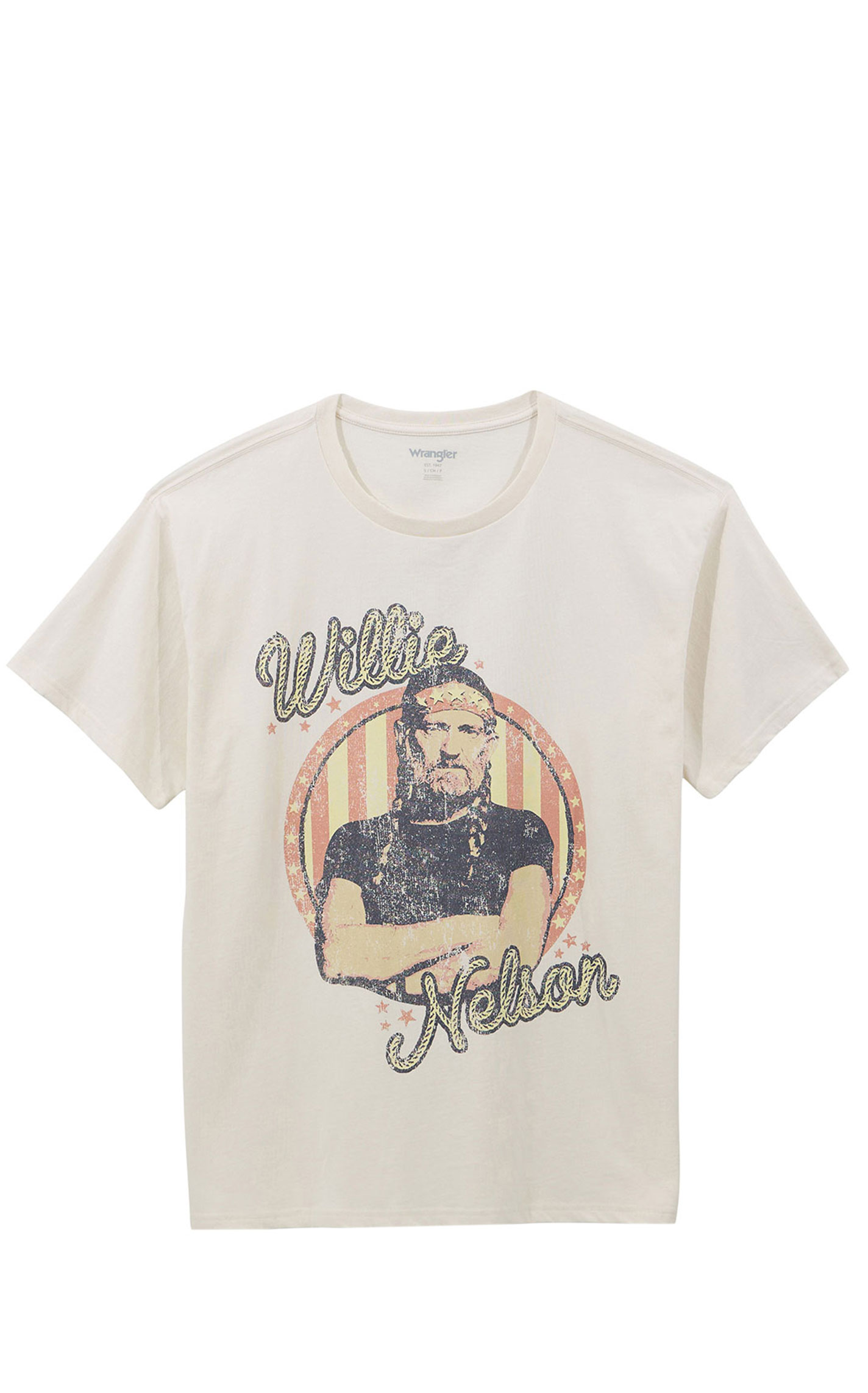 Wrangler Women's Cream Willie Nelson Graphic T-Shirt - Image 1