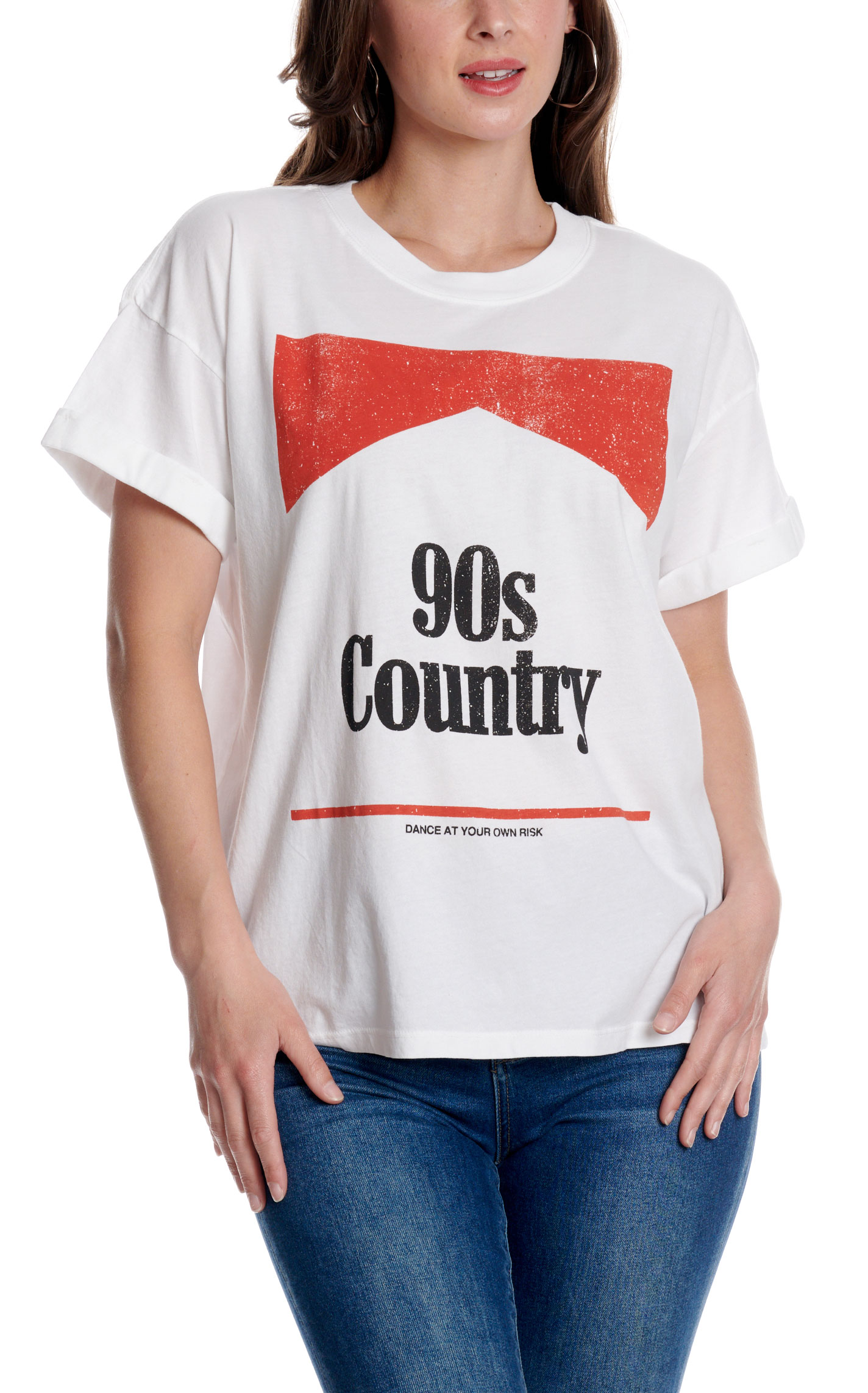 Girl Dangerous Women's Vintage White 90's County Graphic T-Shirt - Image 2