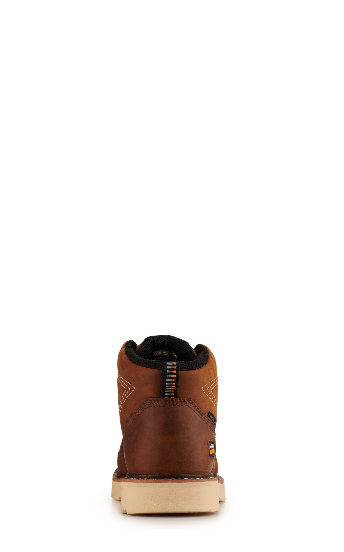 Ariat Men's Rebar Lift Distressed Brown Round Composite Toe Chukka Work Boot - Image 1