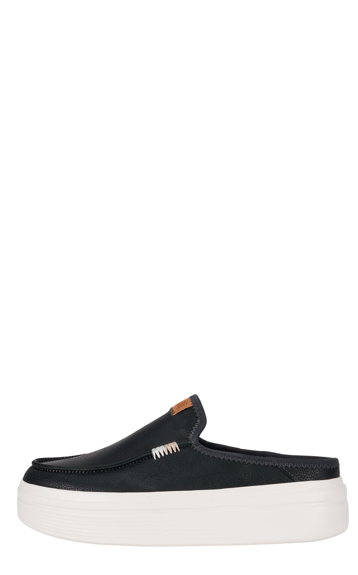 Hey Dude Women's Austin Lift Black Slip On Moc Toe Casual Shoes - Image 1