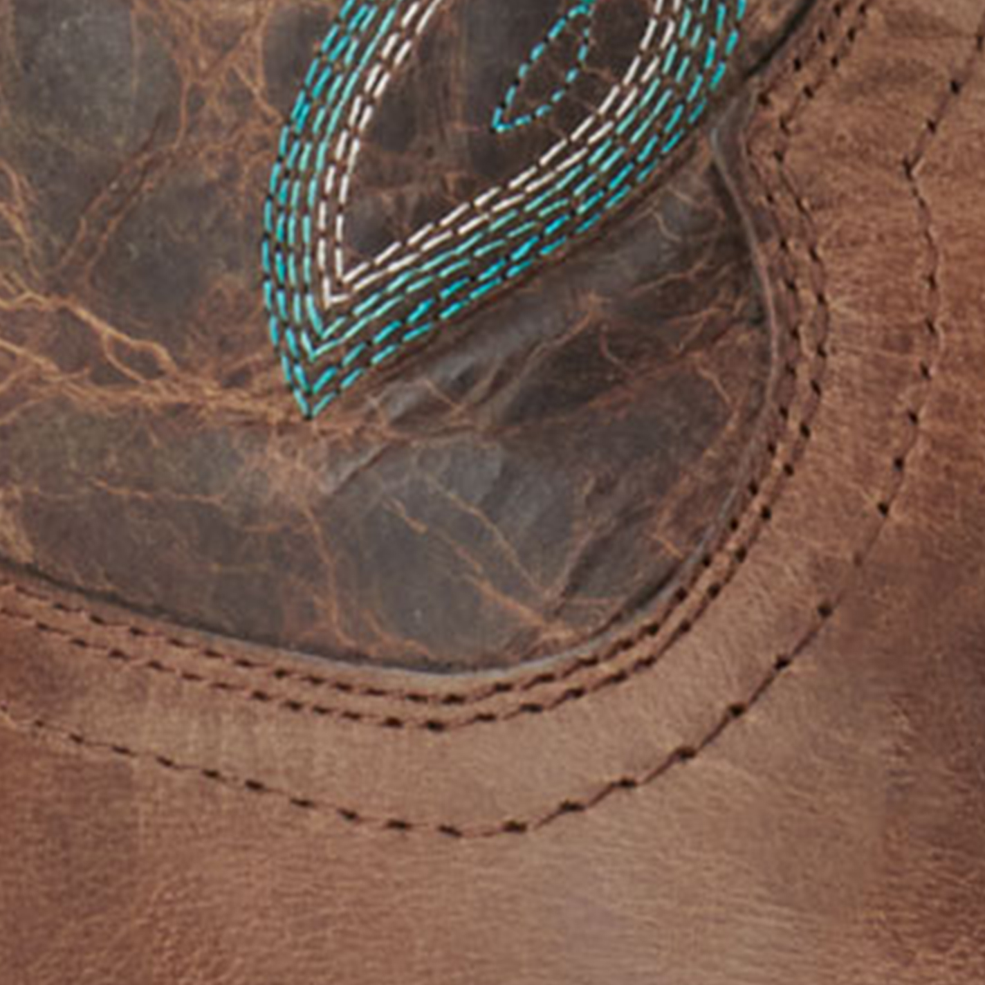 Ariat Women's Frontier Boon Pecan Brown Futurity TekStep Square Toe Cowboy Boots - Image 1