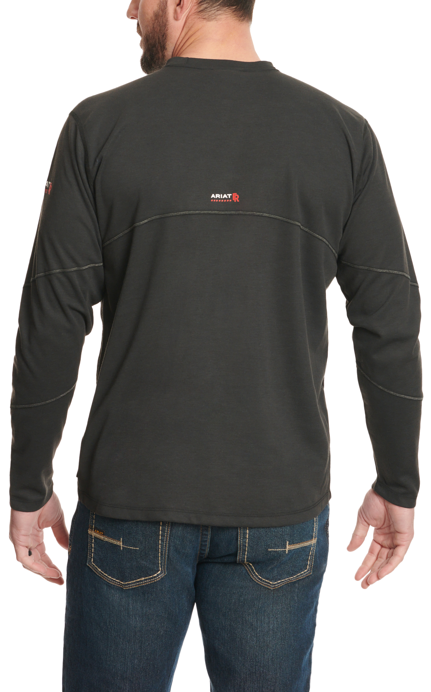 Ariat Men's FR Base Layer Black T-Shirt - Image 2
