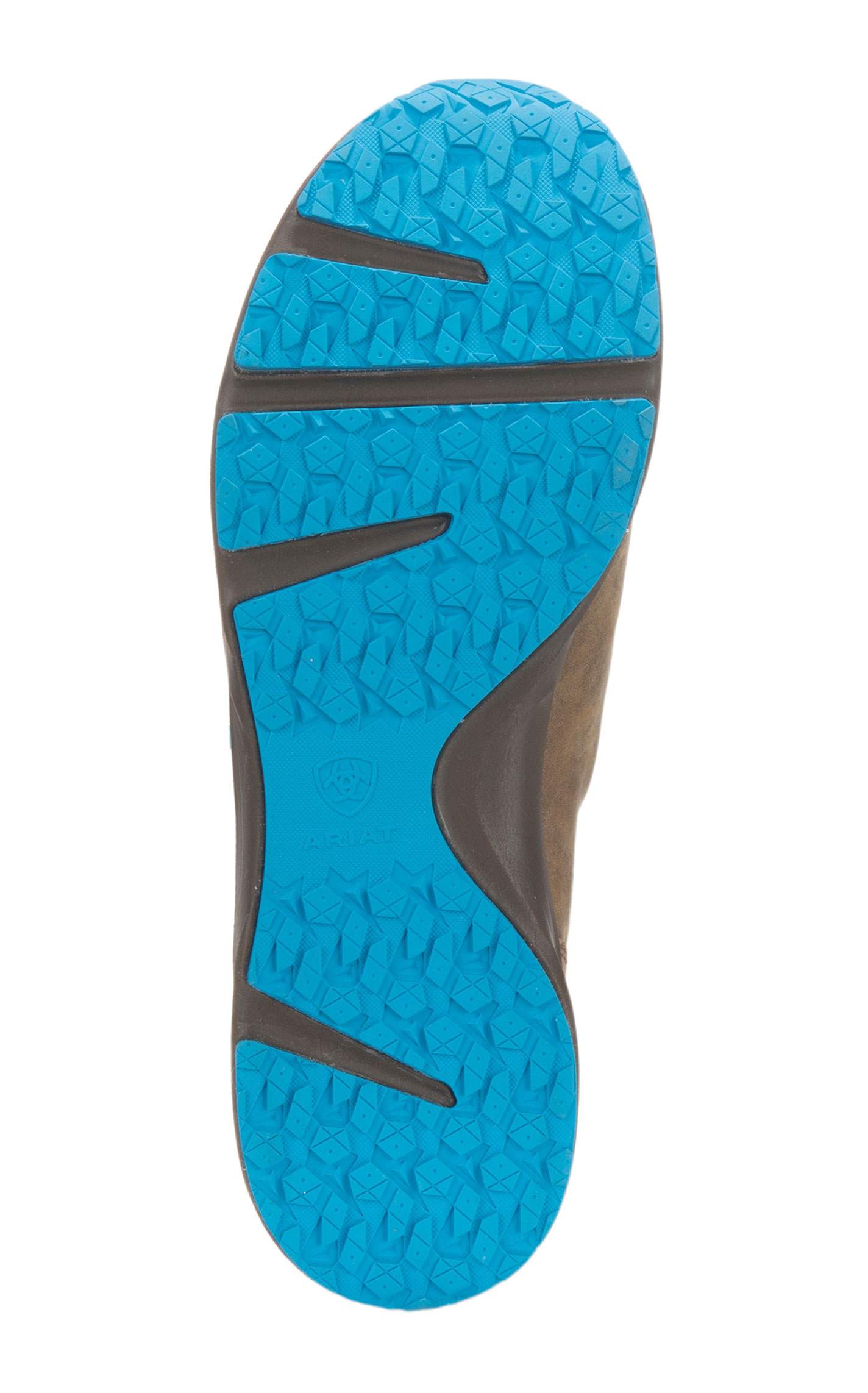 Ariat Men's Spitfire Brown with Turquoise Lacing Spitfire Moc Toe Casual Western Shoes - Image 1