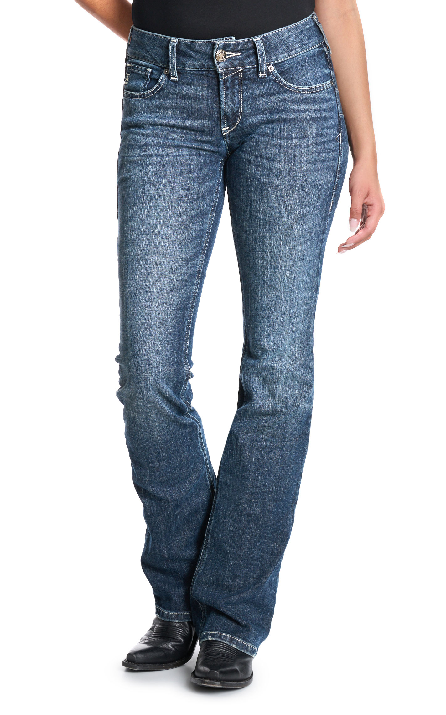 Ariat Women's Christine Missouri Medium Wash Boot Cut Jeans - Plus Sizes - Image 1