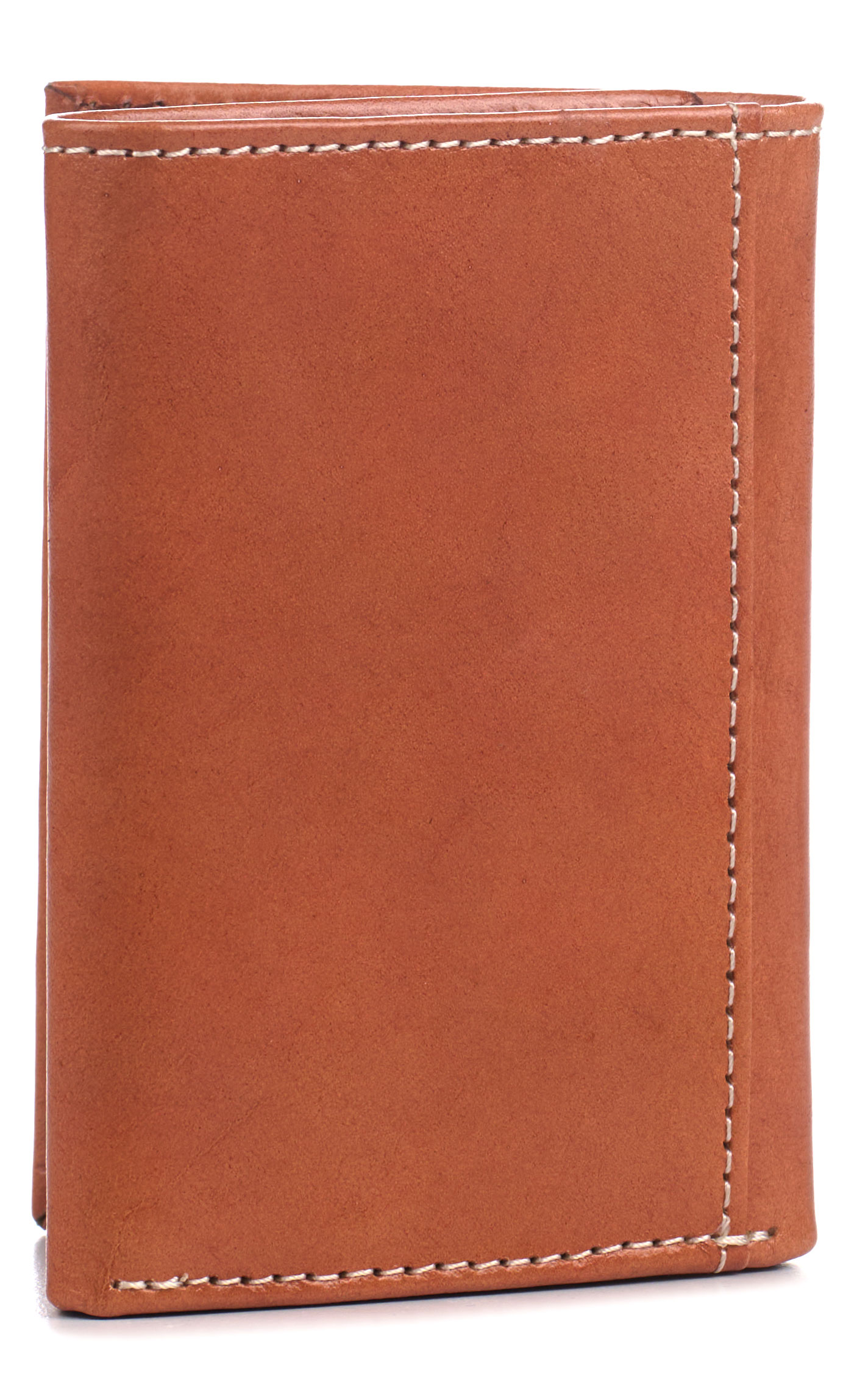 Ariat Men's Cinnamon Floral Tooled Tri-fold Wallet - Image 1