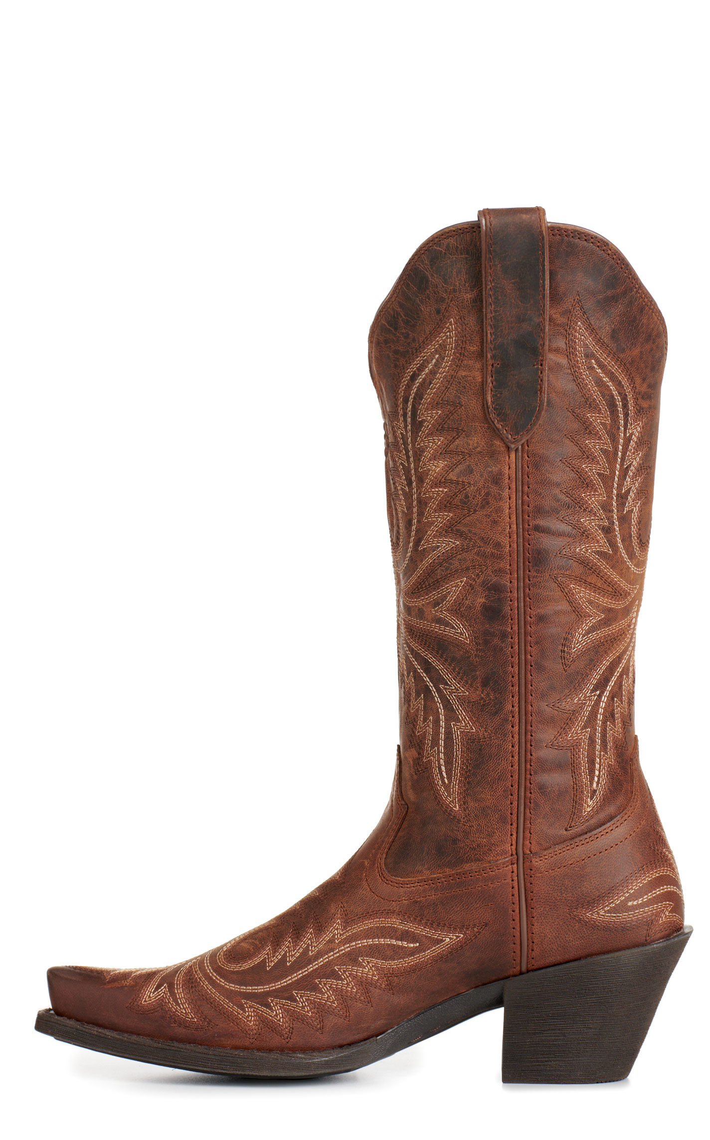 Ariat Women's Round Up Collins Rafter Tan Snip Toe Cowboy Boots - Image 1