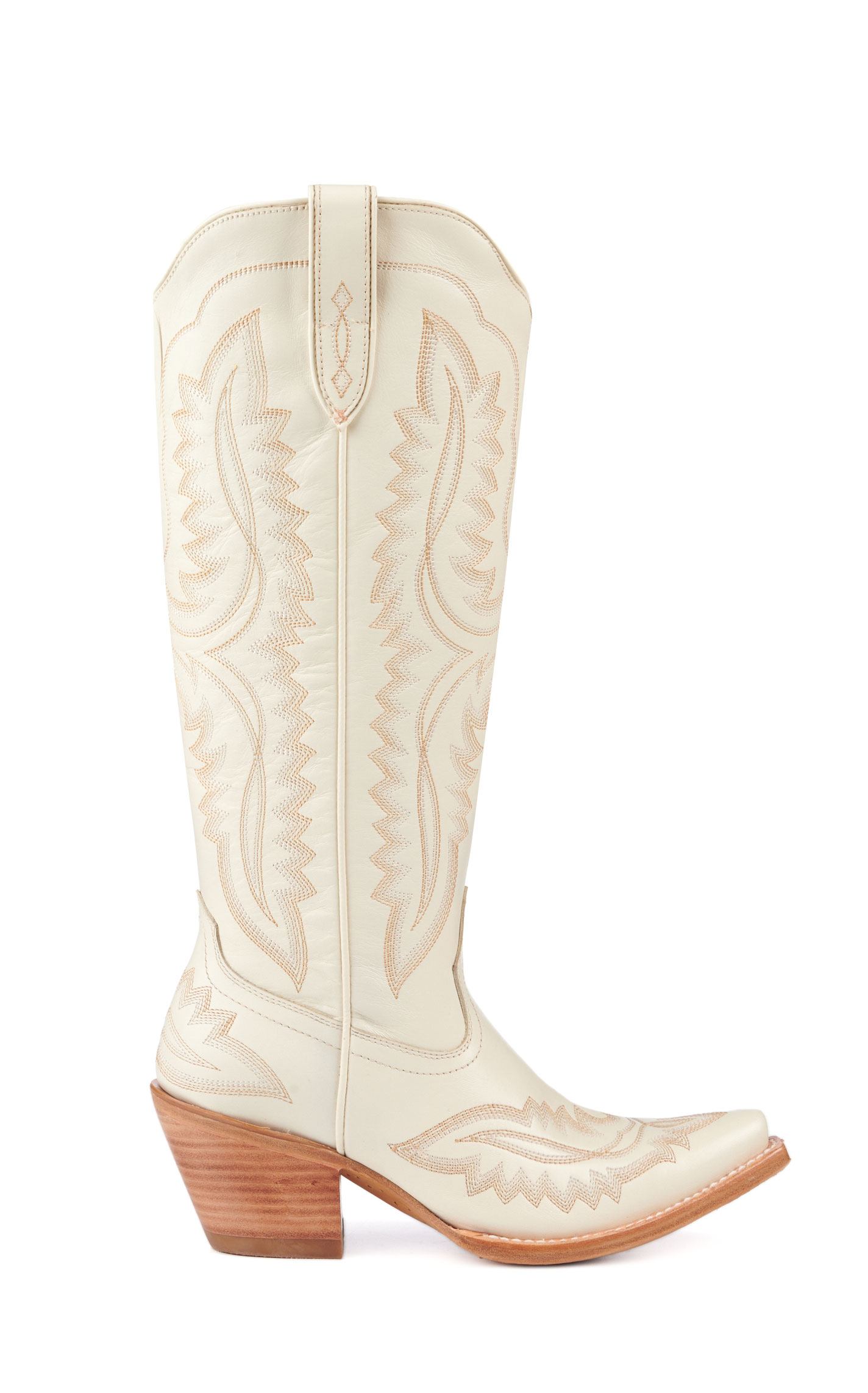 Ariat Women's Casanova Blanco White Snip Toe Tall Cowboy Boots - Image 1