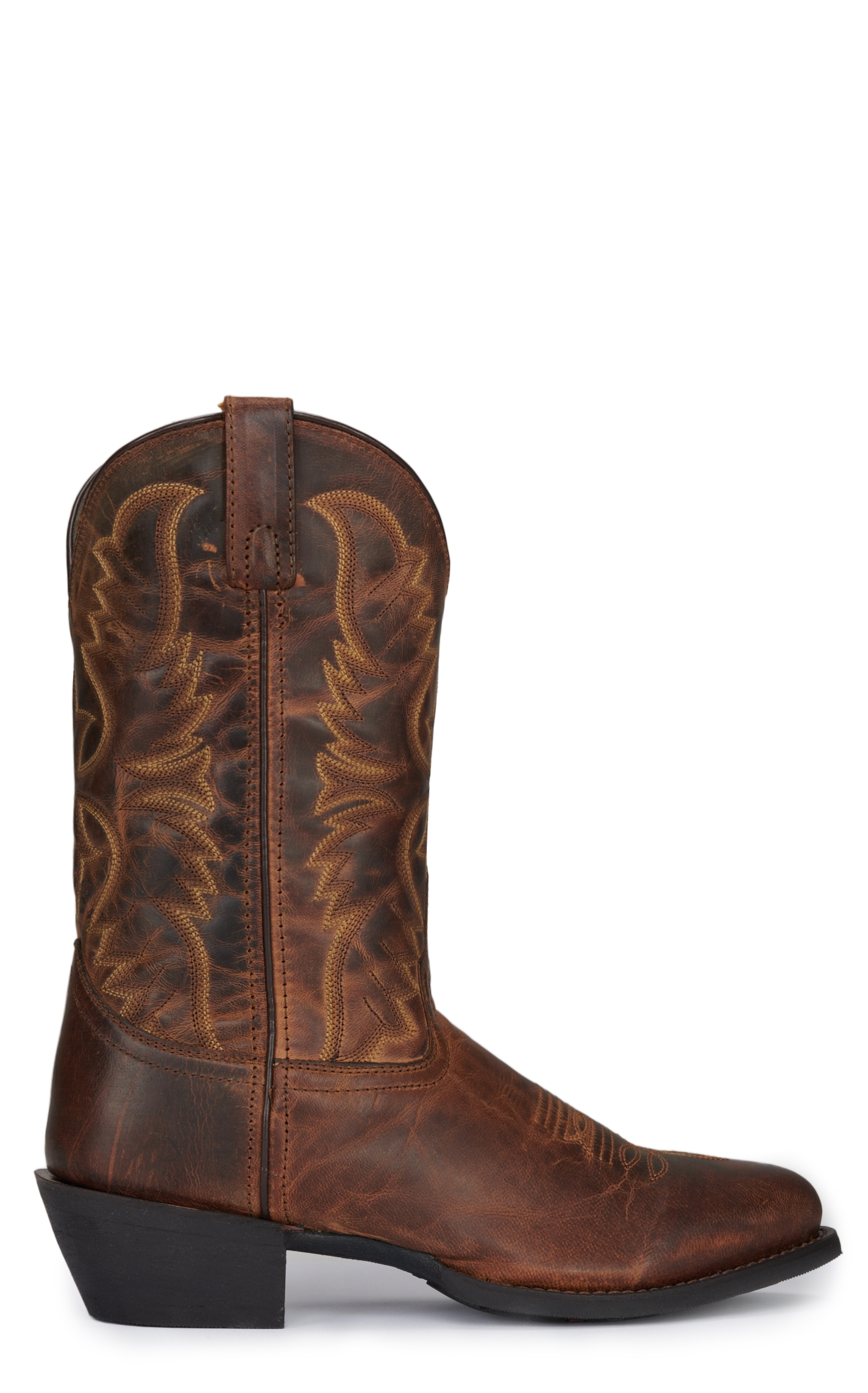 Laredo Men's Duster Tan Round Toe Cowboy Boots - Image 1