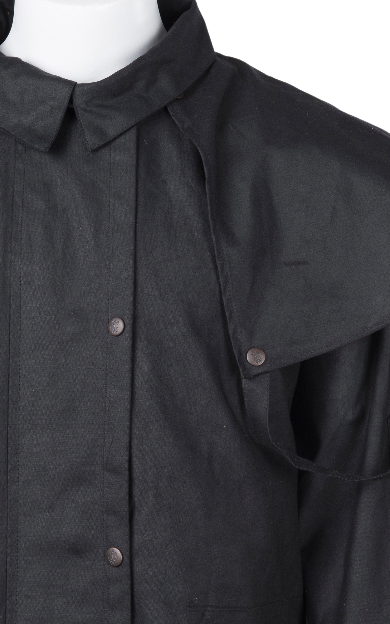 Outback Trading Co. Black Low Rider Oilskin Duster - Big & Tall - Image 1