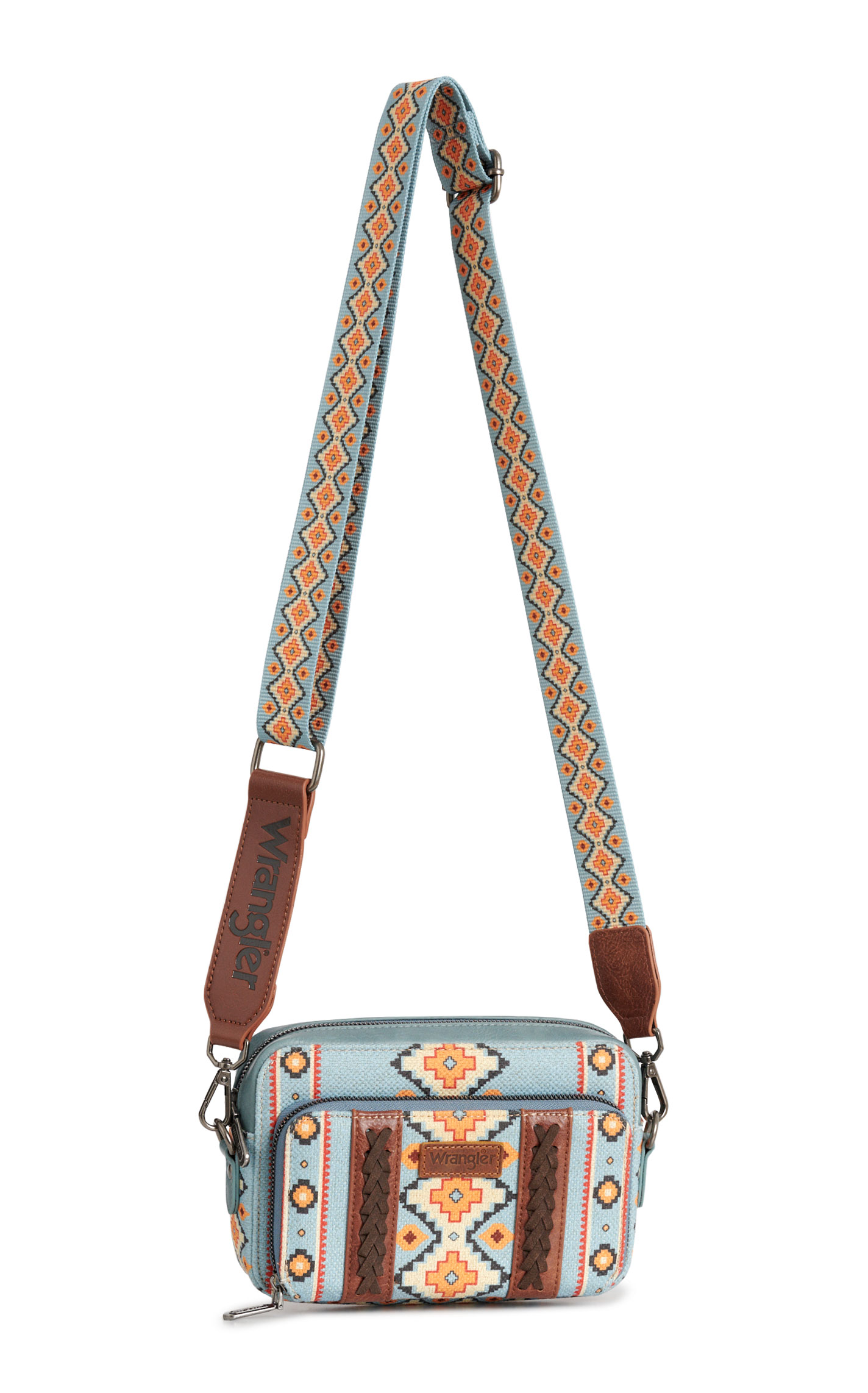 Wrangler Morning Sun & Sky Aztec Crossbody Camera Style Bag - Image 1
