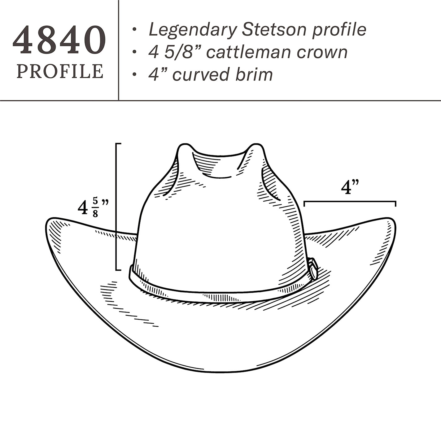 Stetson El Patron 30X Black Felt Cattleman's Crown Cowboy Hat - Image 1
