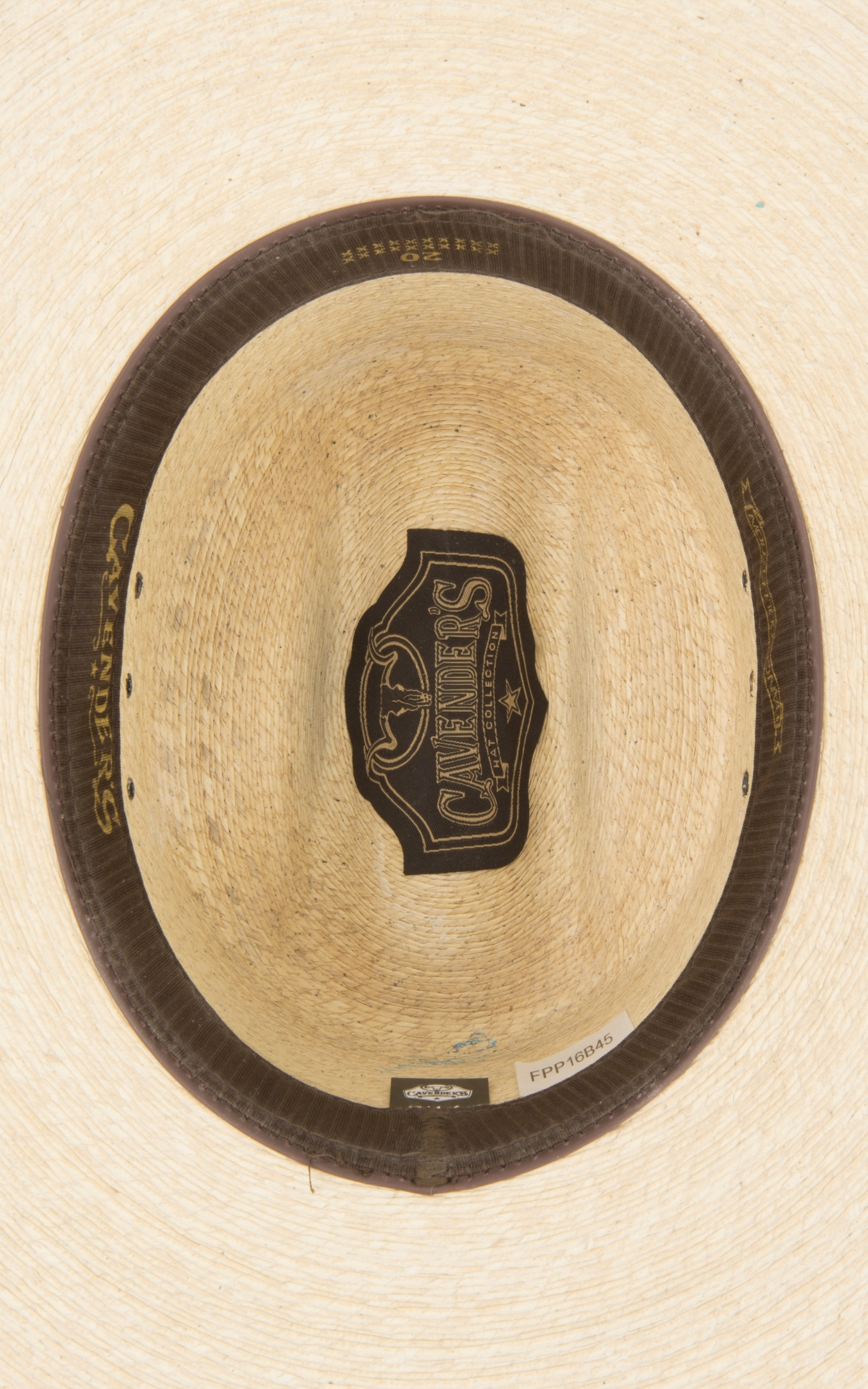 Cavender's Ranch Collection Ivory Palm Ponderosa Cowboy Hat - Image 1