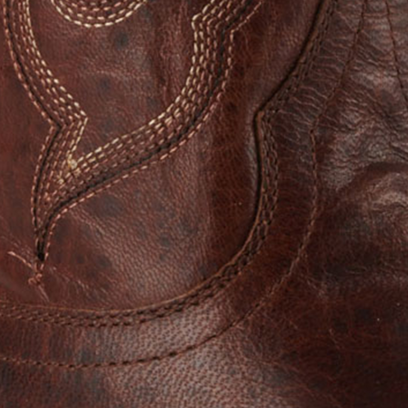 Cavender’s Women’s Brass Brown Goat Leather Snip Toe Cowboy Boots - Image 1