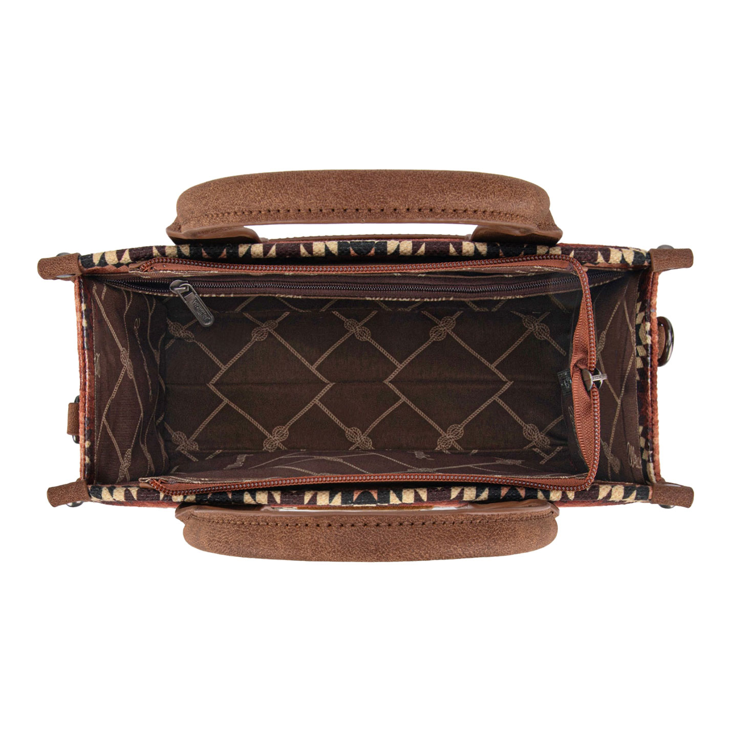 Wrangler Tonal Aztec Print Crossbody Tote Bag  - Image 1