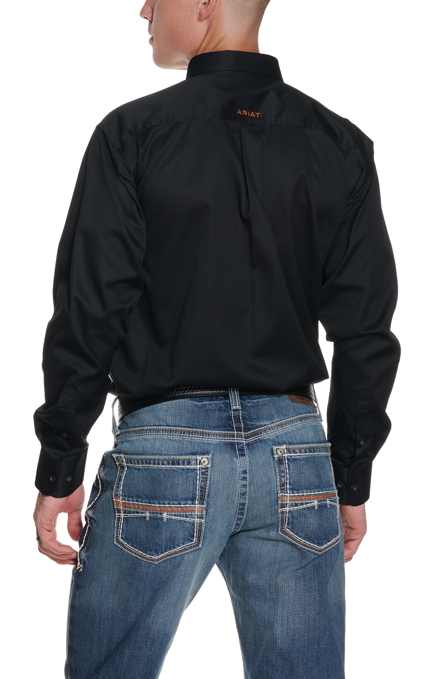 Ariat Men's Black Long Sleeve Western Shirt - Big & Tall - Image 1