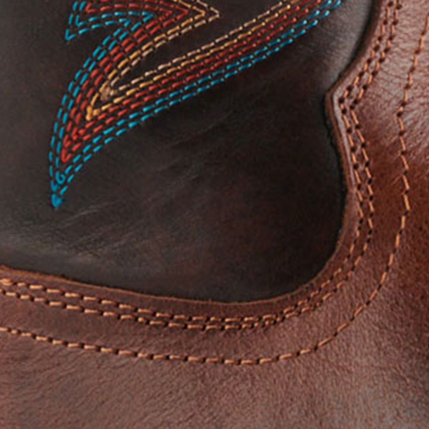 Ariat Men's Ricochet Gingersnap and Marble Brown SmartLite Wide Square Toe Cowboy Boots - Image 1