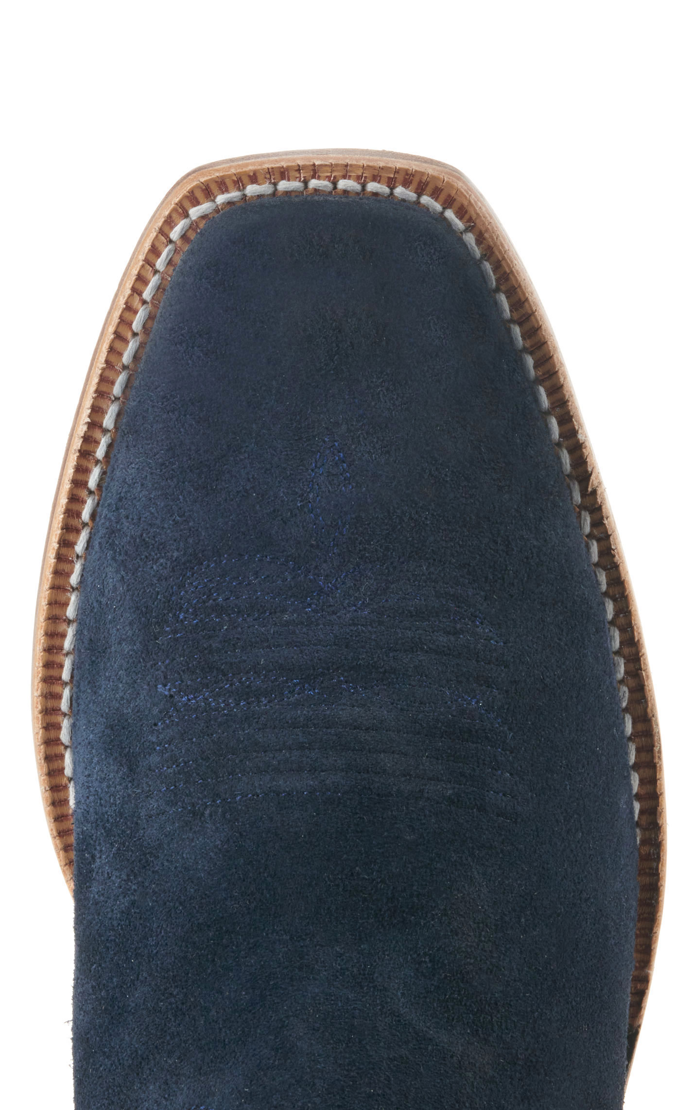 Ariat Men's Futurity Time White and Blue Roughout TekStep Punchy Square Toe Cowboy Boots - Image 1