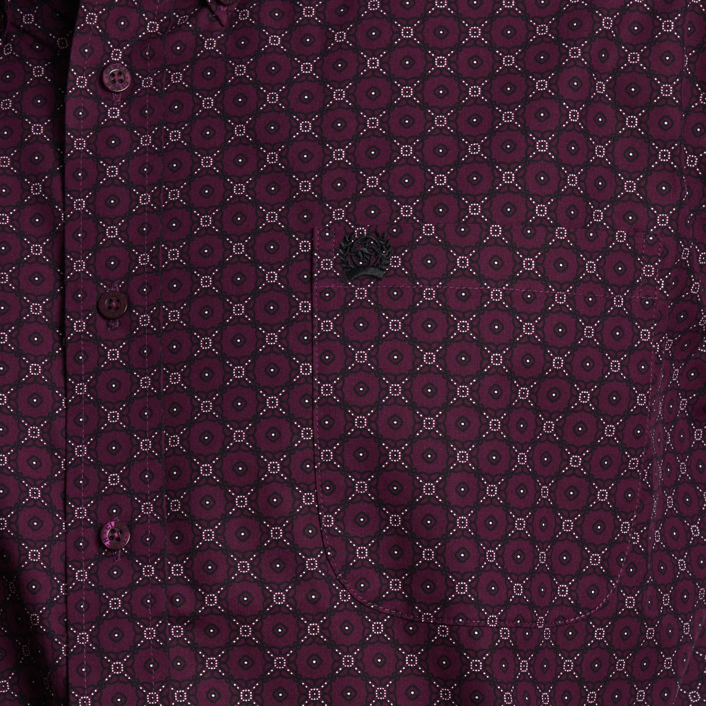 Cinch Men's Eggplant Geo Print Western Shirt - Image 1